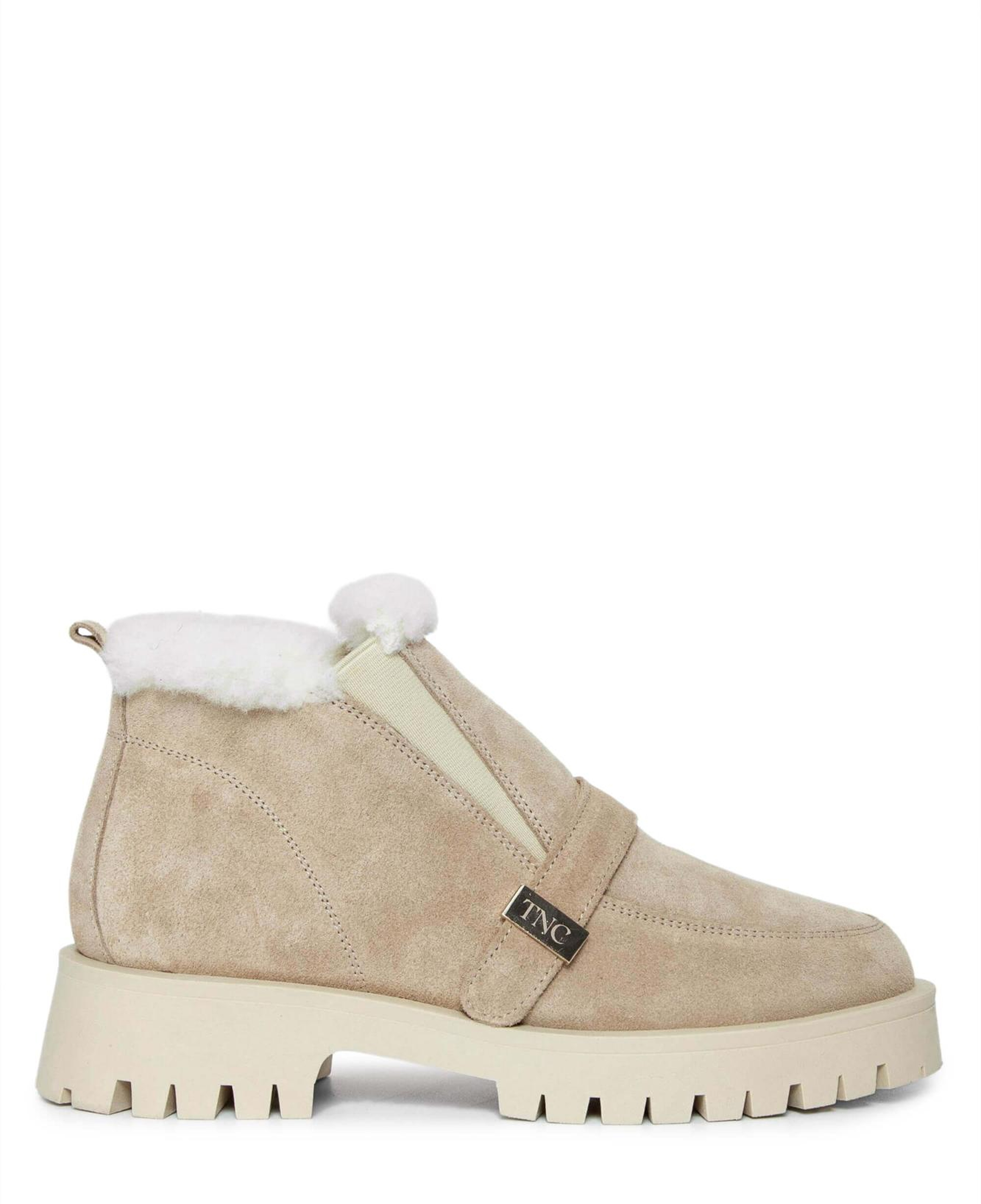 Tamer Tanca Kadın Hakiki Deri Bej Casual Bot