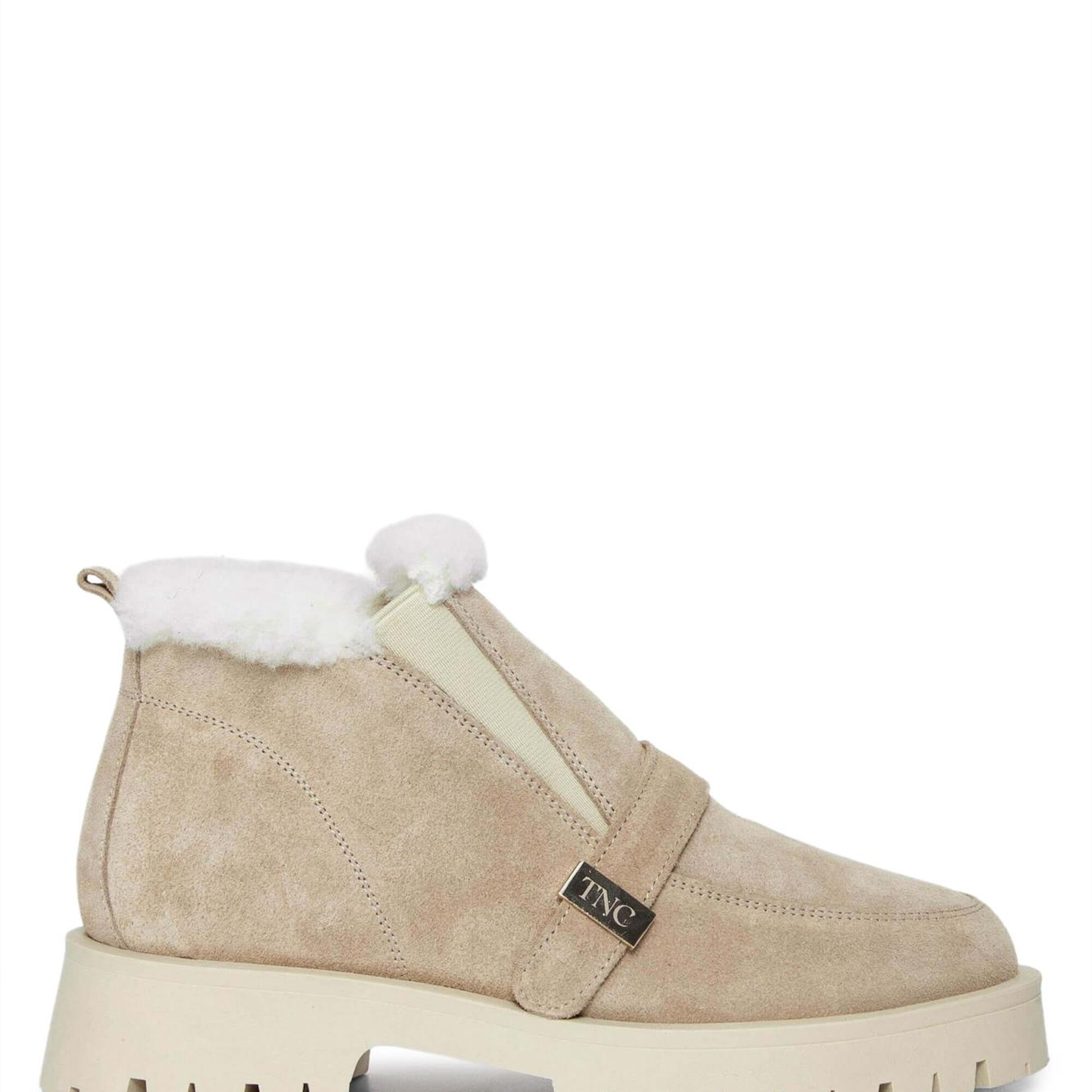 Tamer Tanca Kadın Hakiki Deri Bej Casual Bot