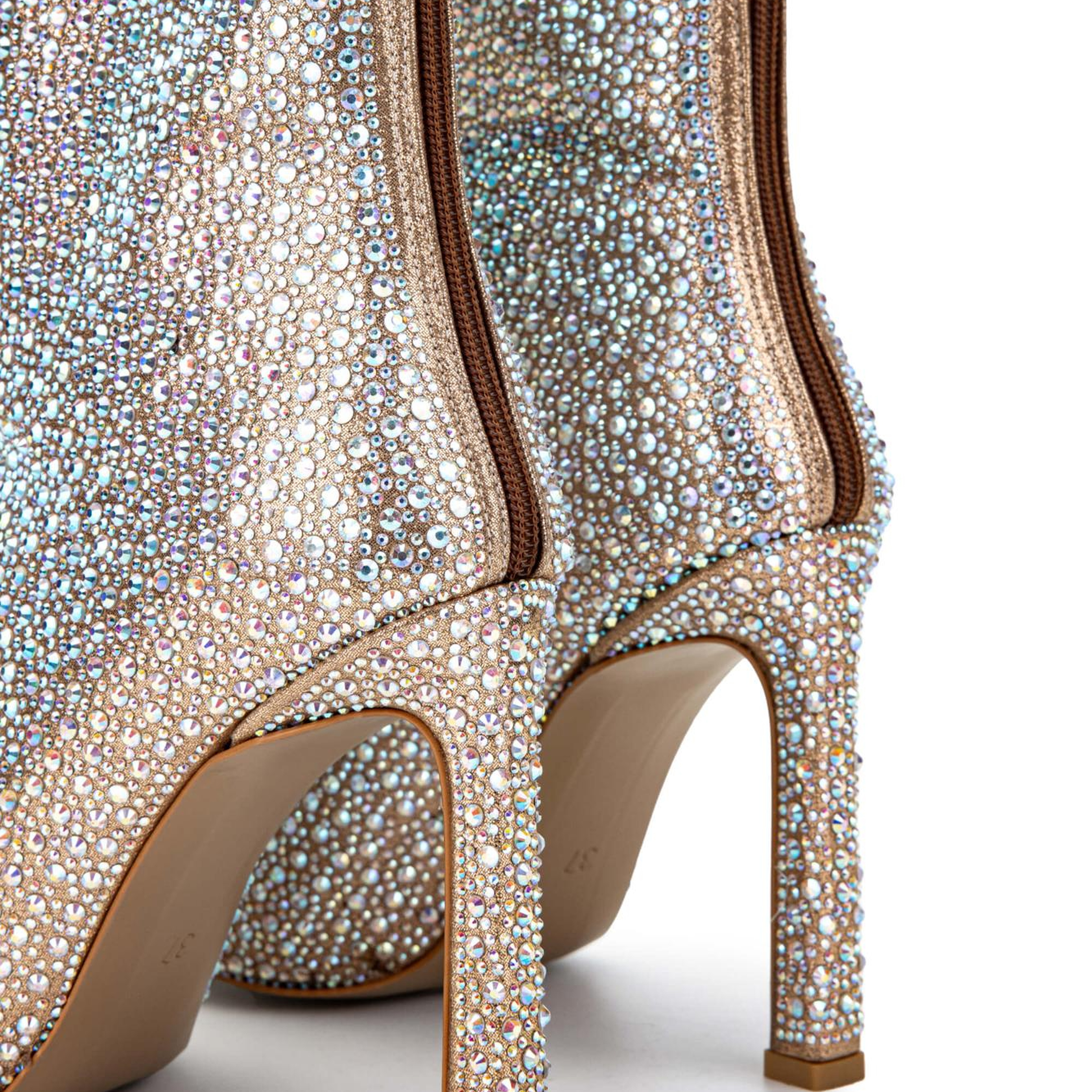 Tamer Tanca Kadın Hakiki Deri Bej Topuklu Bot