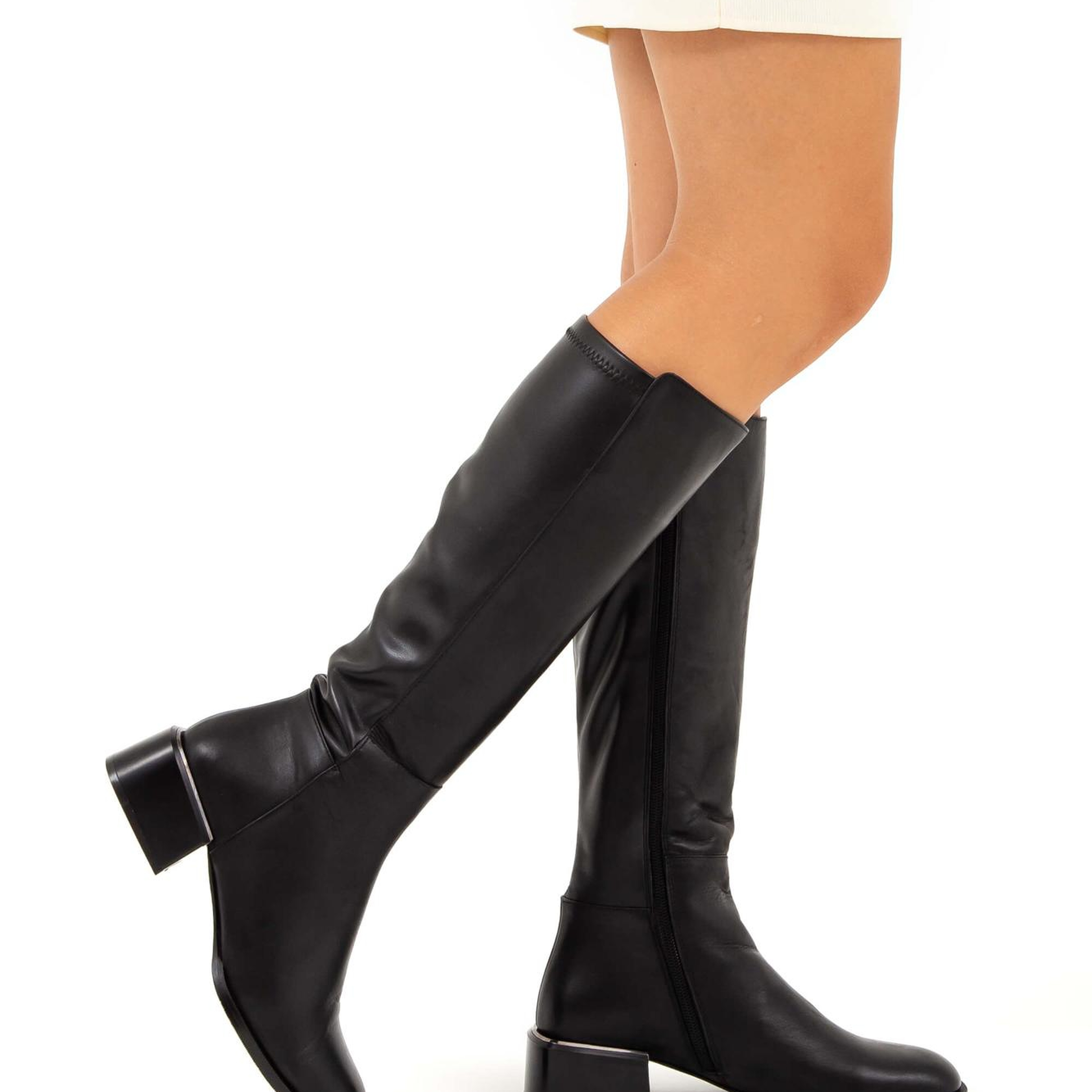 Tamer Tanca Kadın Hakiki Deri Siyah Casual Çizme