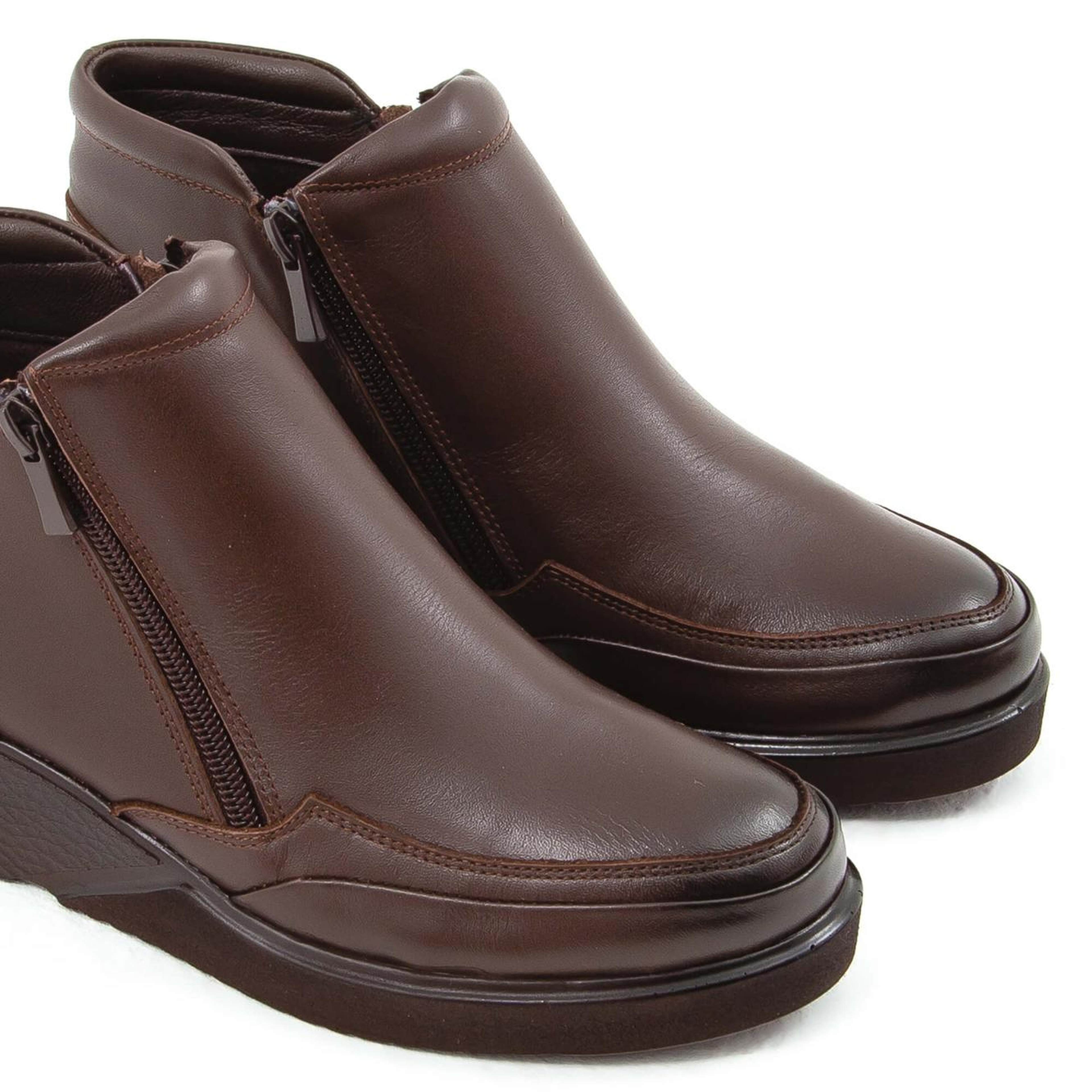 Tamer Tanca Kadın Hakiki Deri Kahverengi Comfort Bot