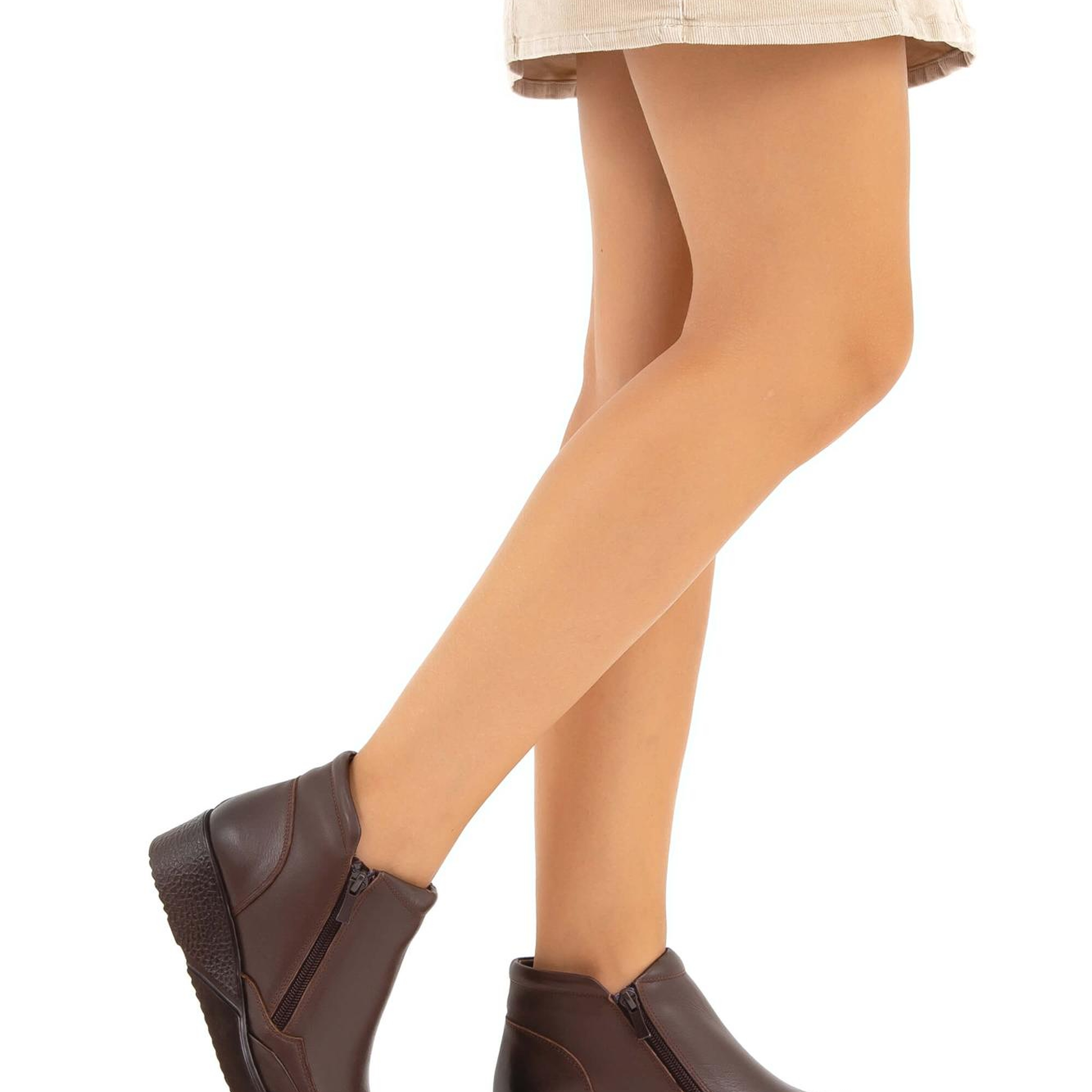 Tamer Tanca Kadın Hakiki Deri Kahverengi Comfort Bot