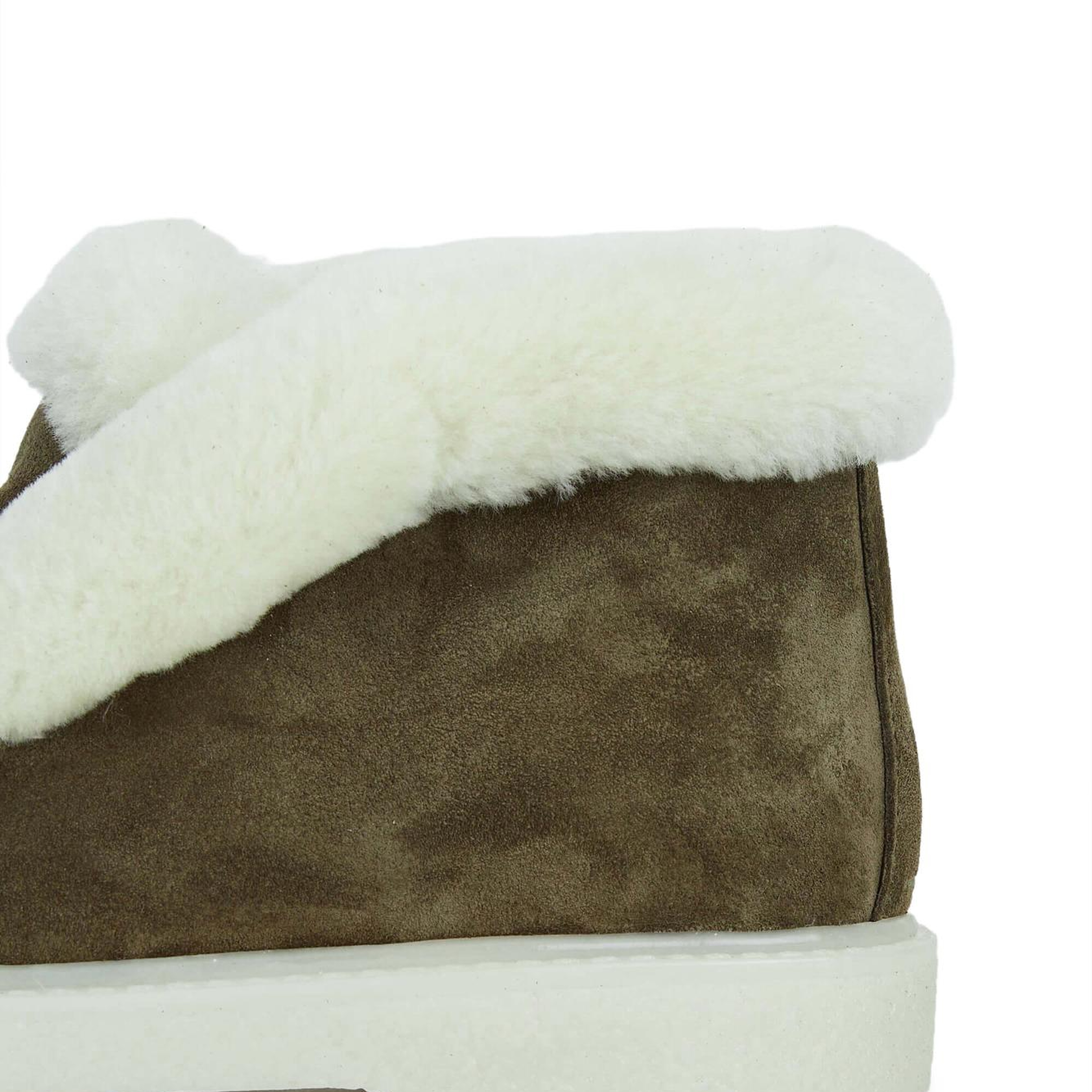 Tamer Tanca Kadın Hakiki Deri Haki Süet Casual Bot