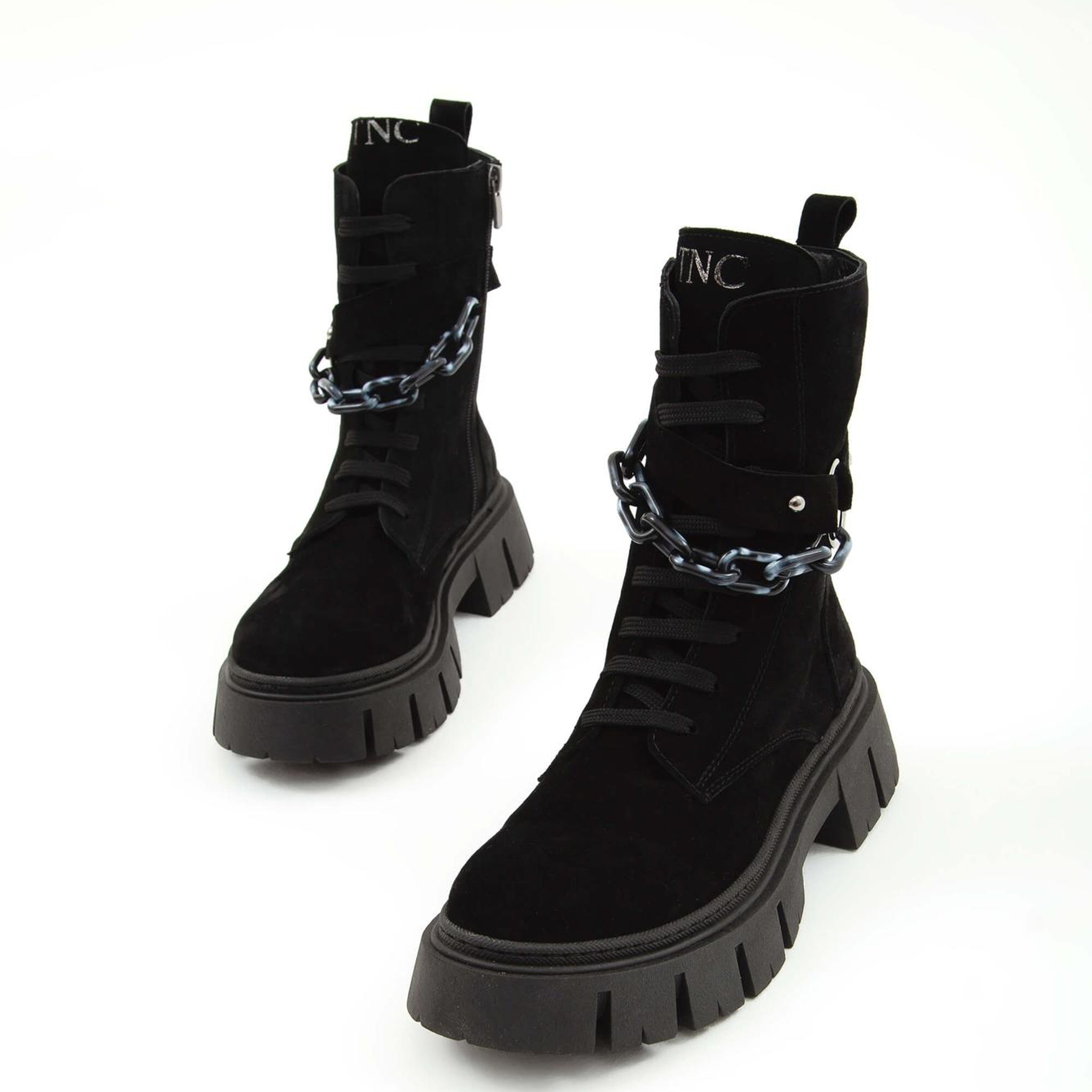 Tamer Tanca Kadın Hakiki Deri Siyah Casual Bot