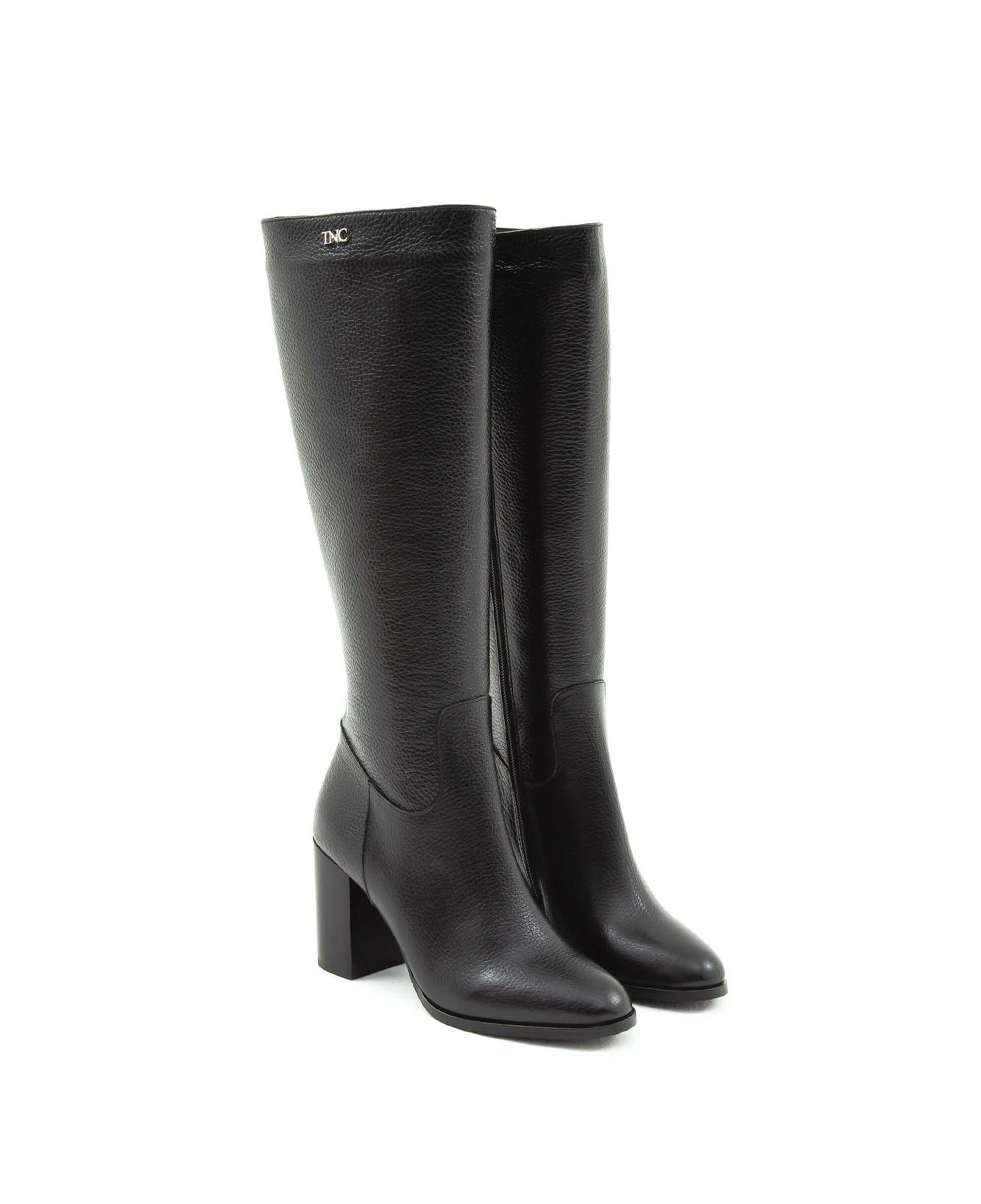Tamer Tanca Kadın Hakiki Deri Siyah Floter Klasik Çizme