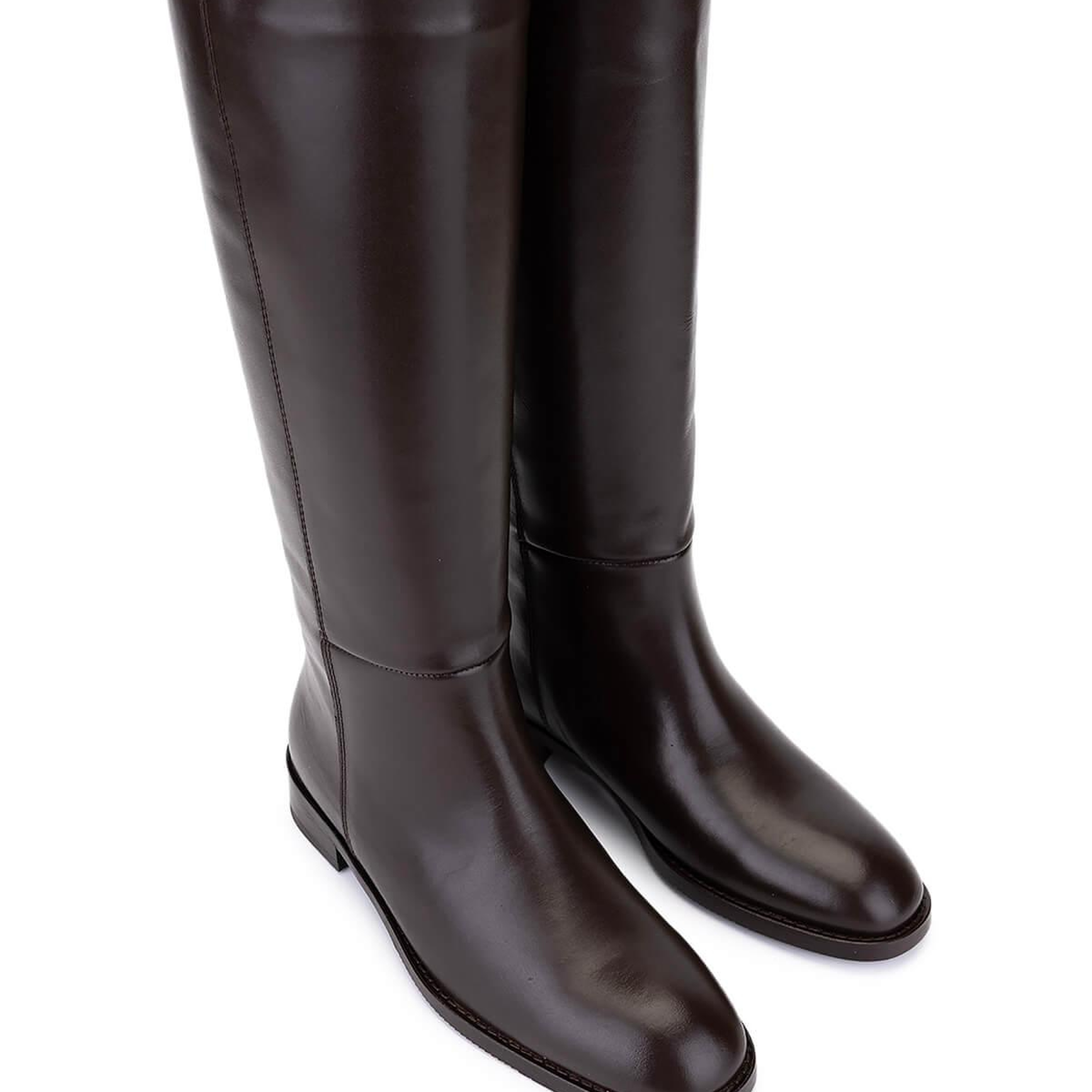 Tamer Tanca Kadın Hakiki Deri Kahverengi Klasik Çizme