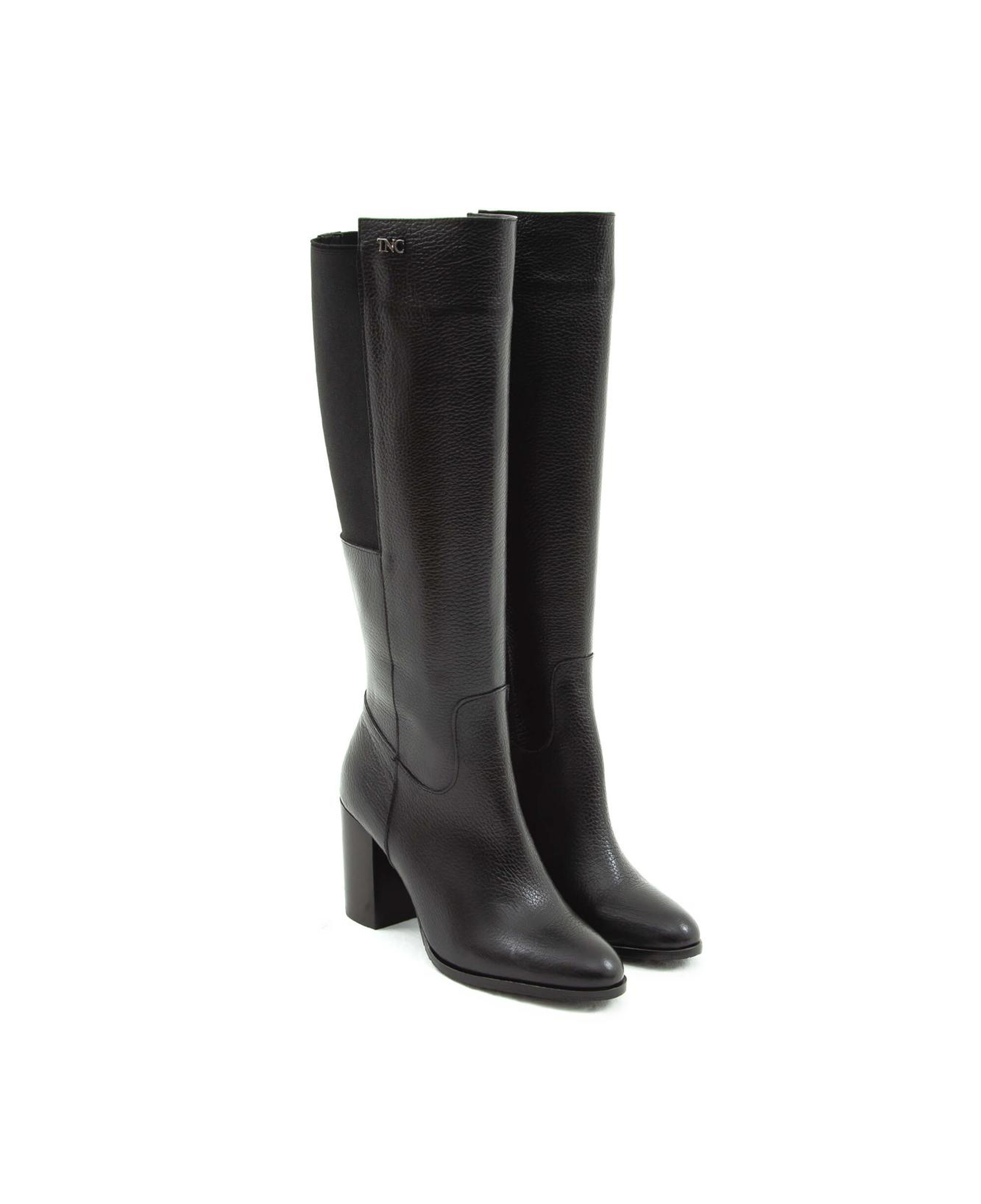 Tamer Tanca Kadın Hakiki Deri Siyah Klasik Çizme