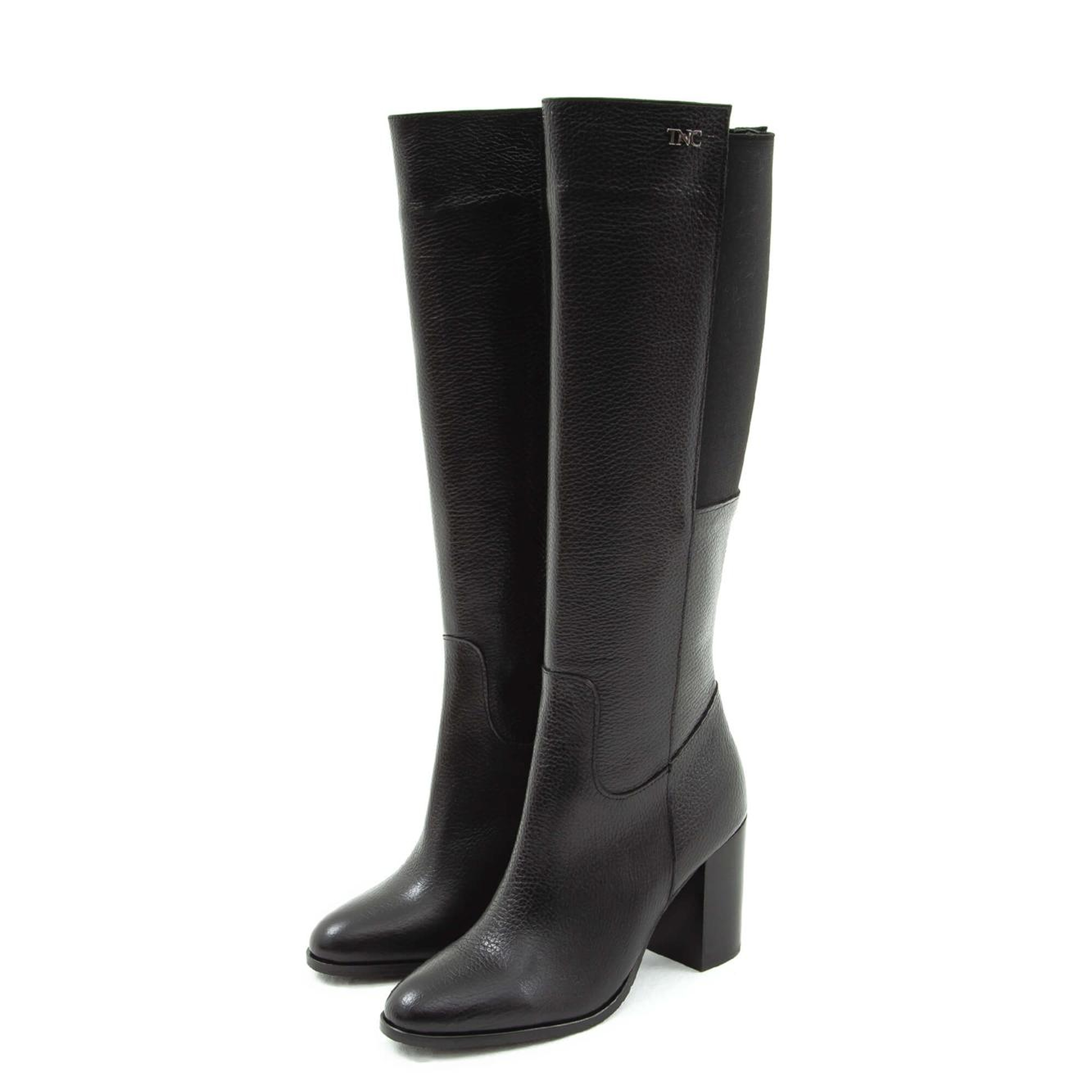 Tamer Tanca Kadın Hakiki Deri Siyah Klasik Çizme
