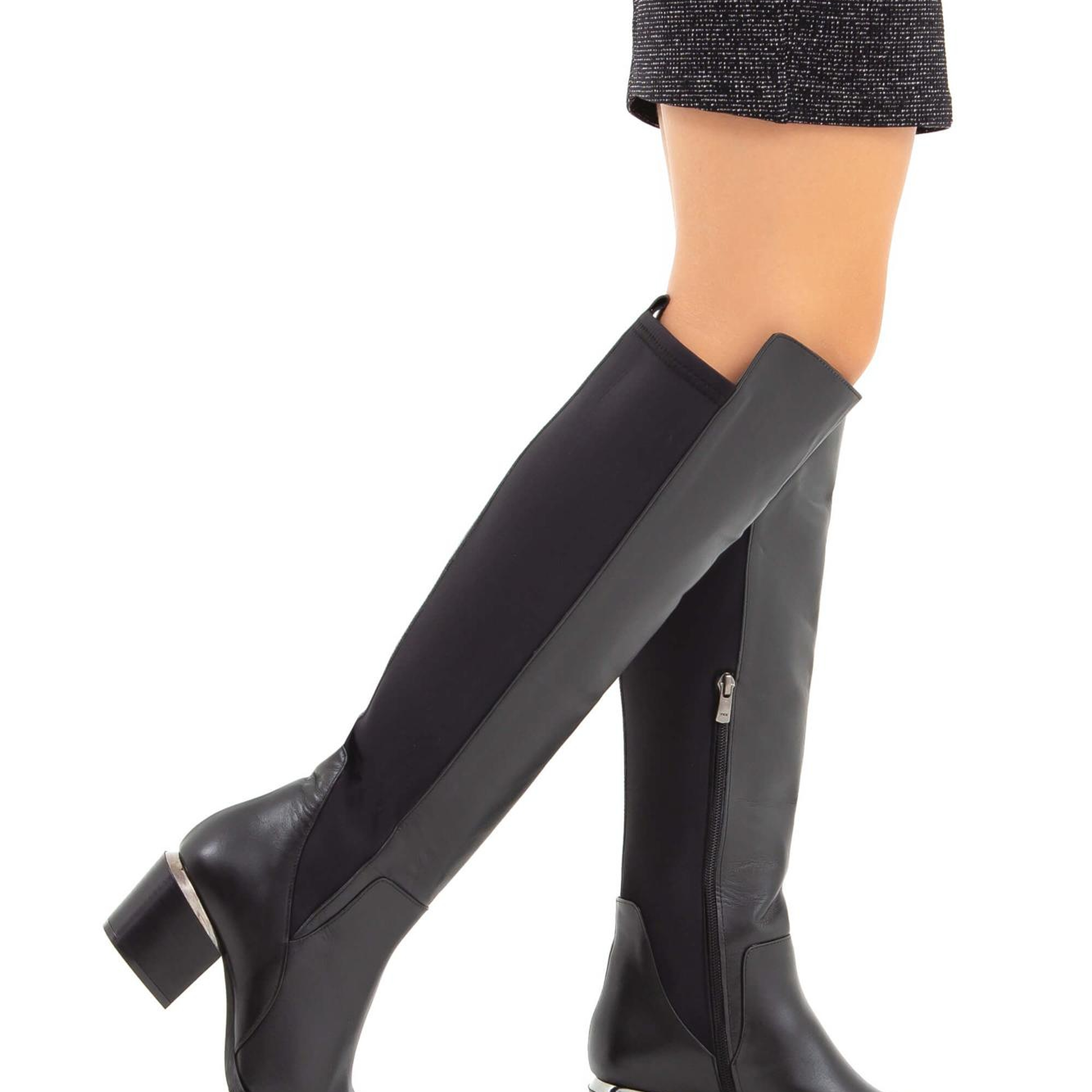 Tamer Tanca Kadın Hakiki Deri Siyah Klasik Çizme