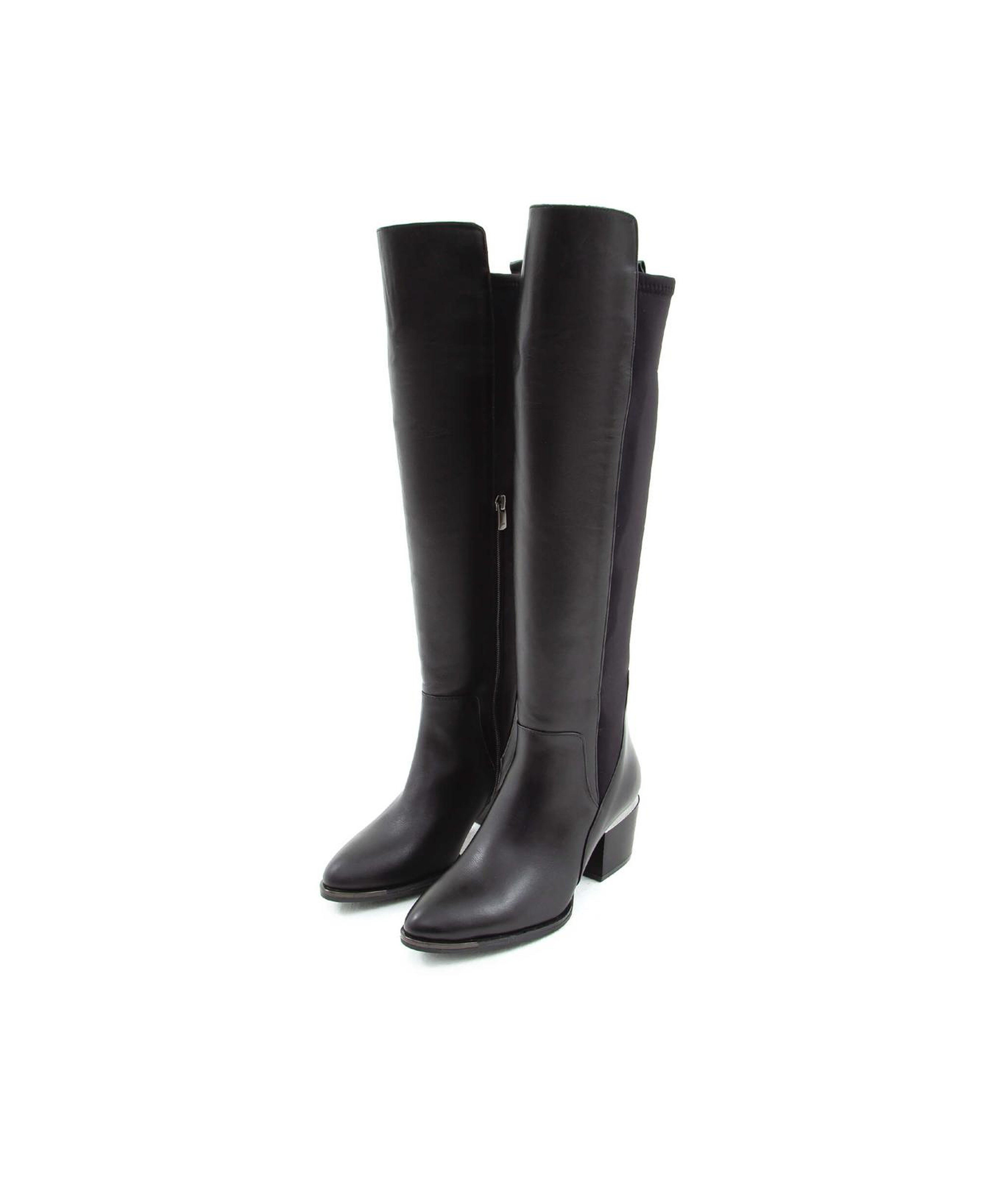 Tamer Tanca Kadın Hakiki Deri Siyah Klasik Çizme