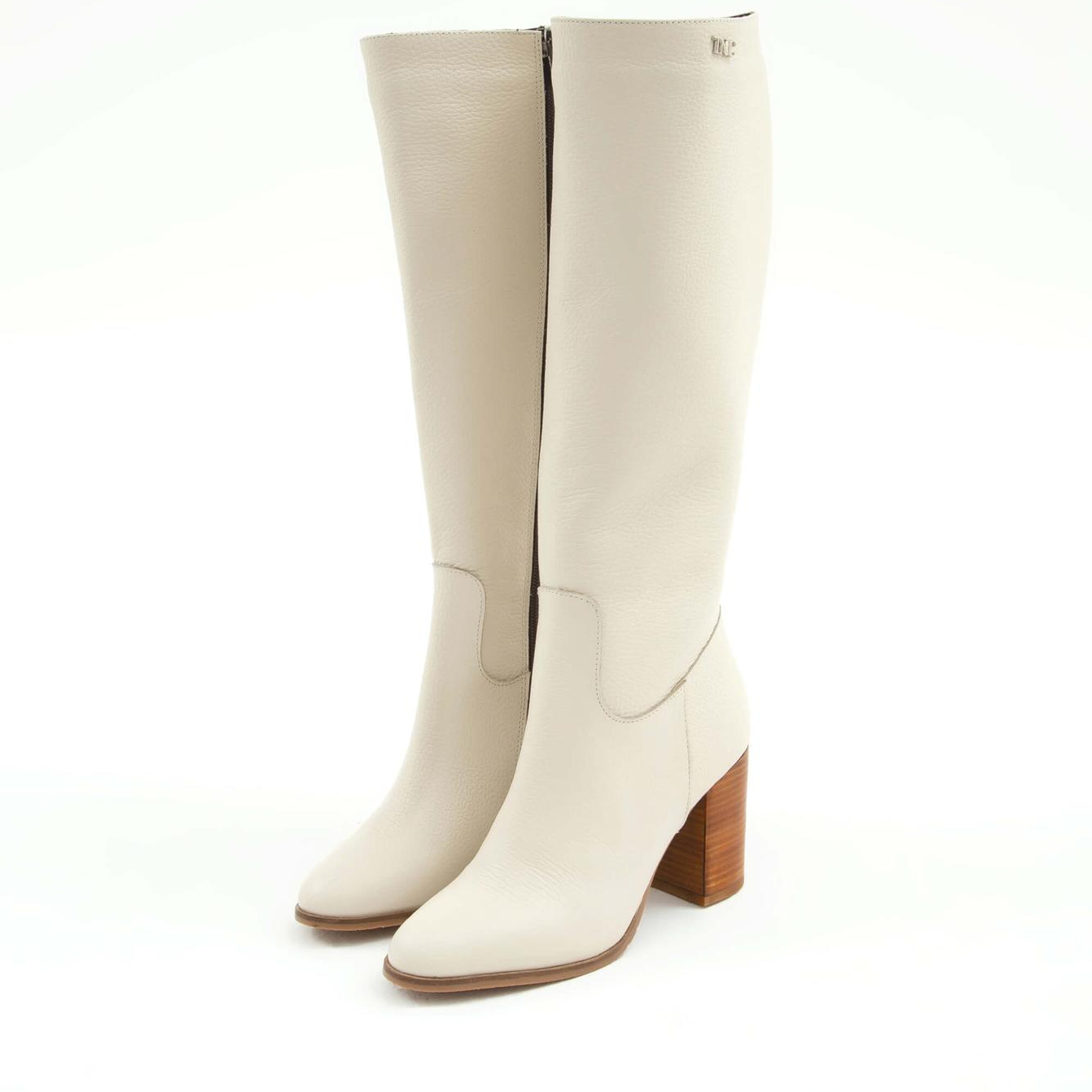 Tamer Tanca Kadın Hakiki Deri Bej Floter Klasik Çizme