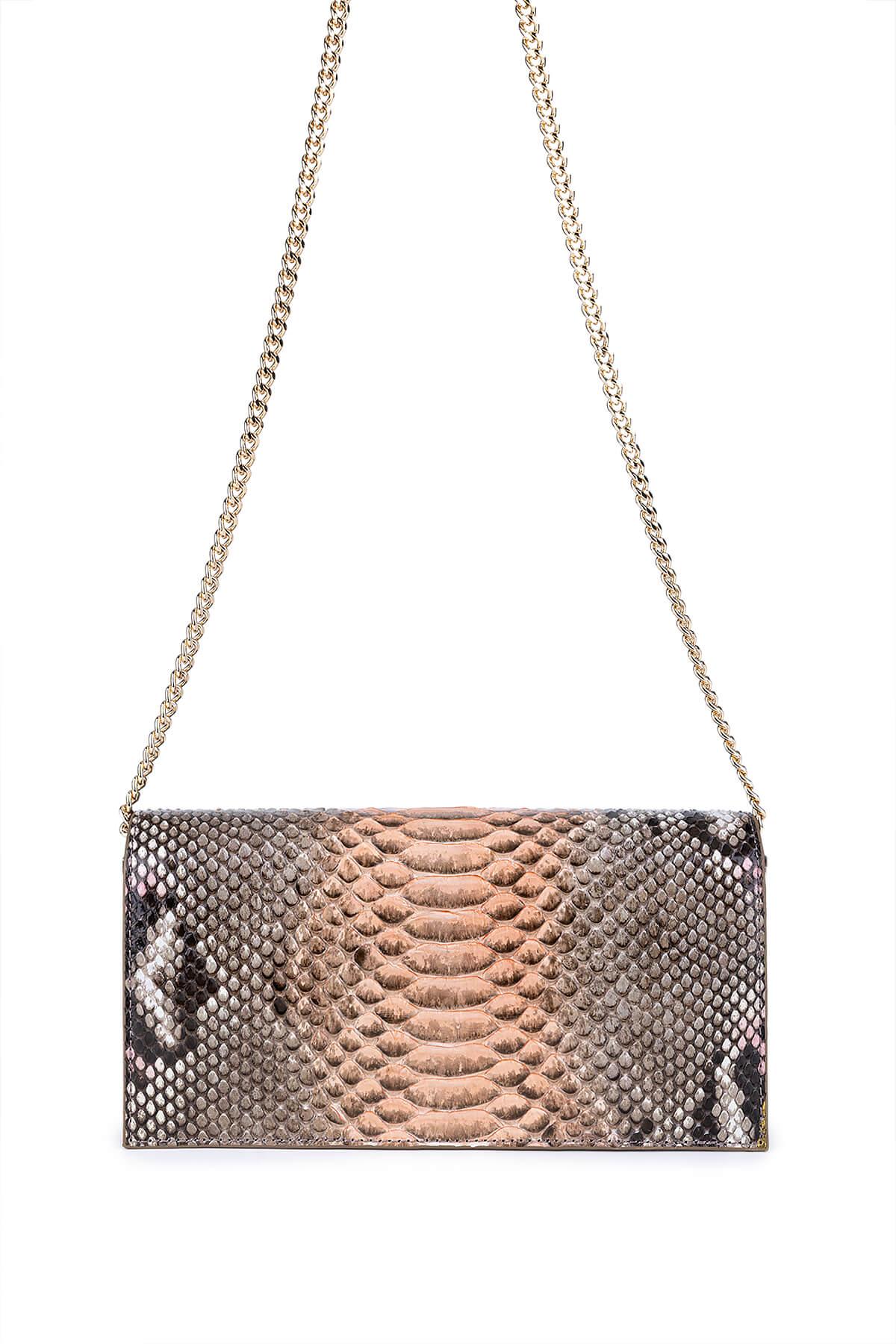 Tamer Tanca Kadın Hakiki Deri Pembe Kol Çantası