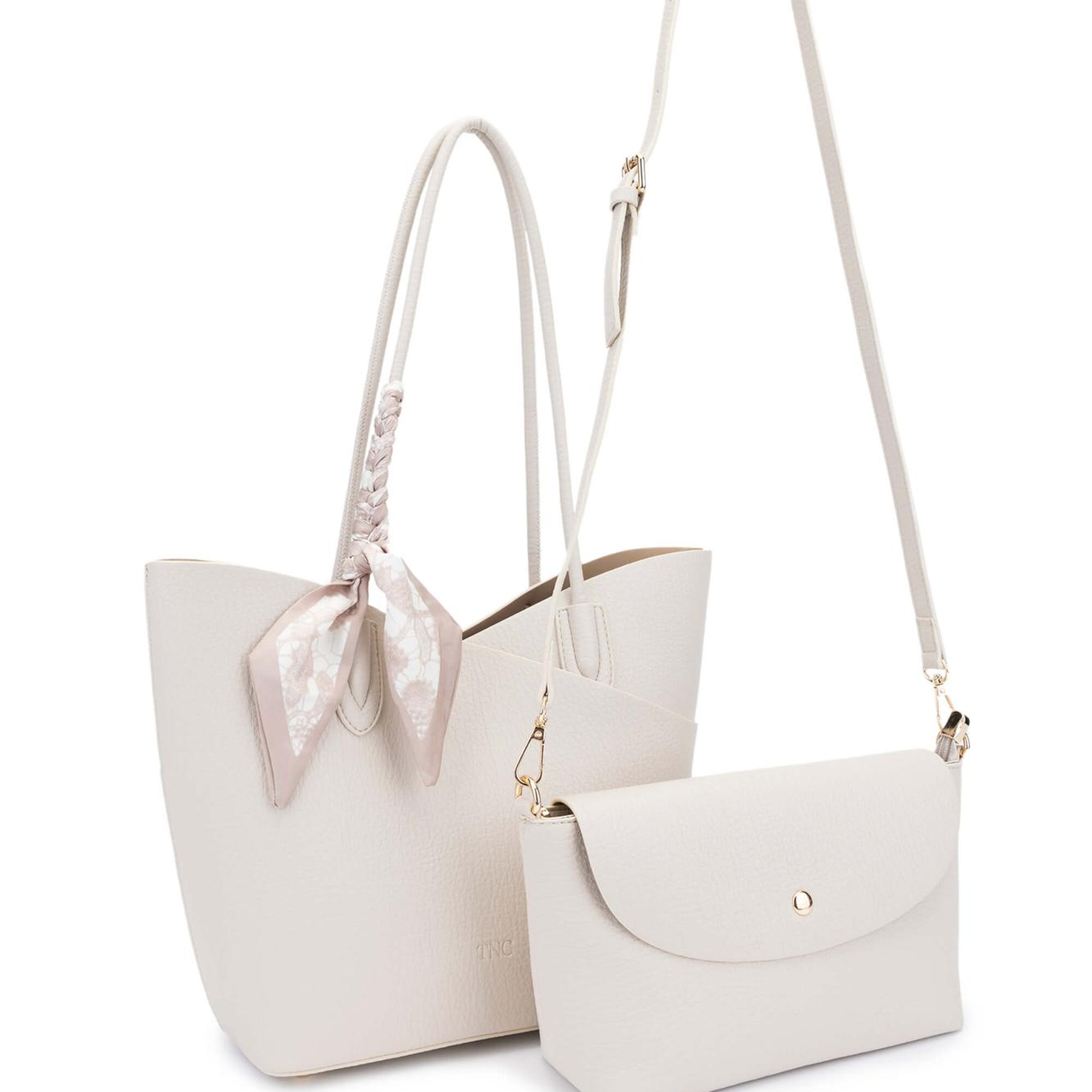 Tamer Tanca Kadın Suni Deri Bej Kol Çantası