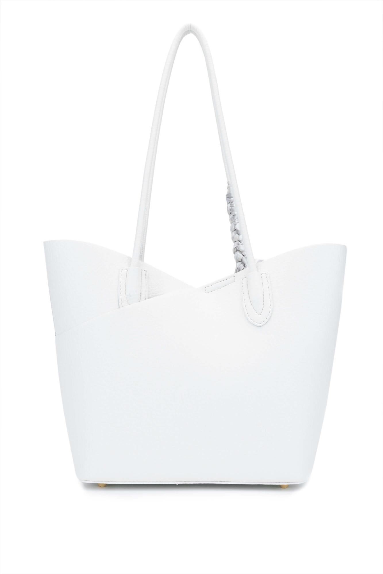 Tamer Tanca Kadın Suni Deri Beyaz Kol Çantası