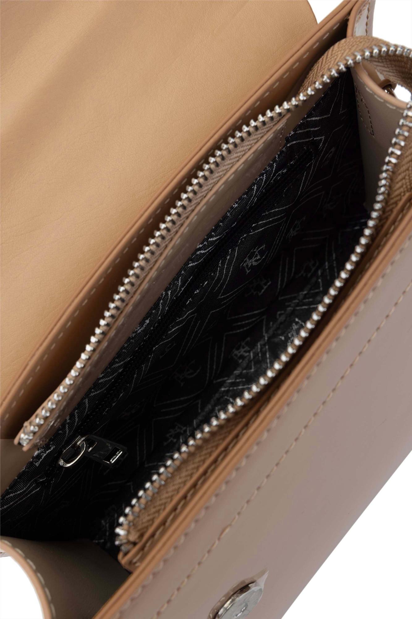 Tamer Tanca Kadın Vegan Bej Kol Çantası