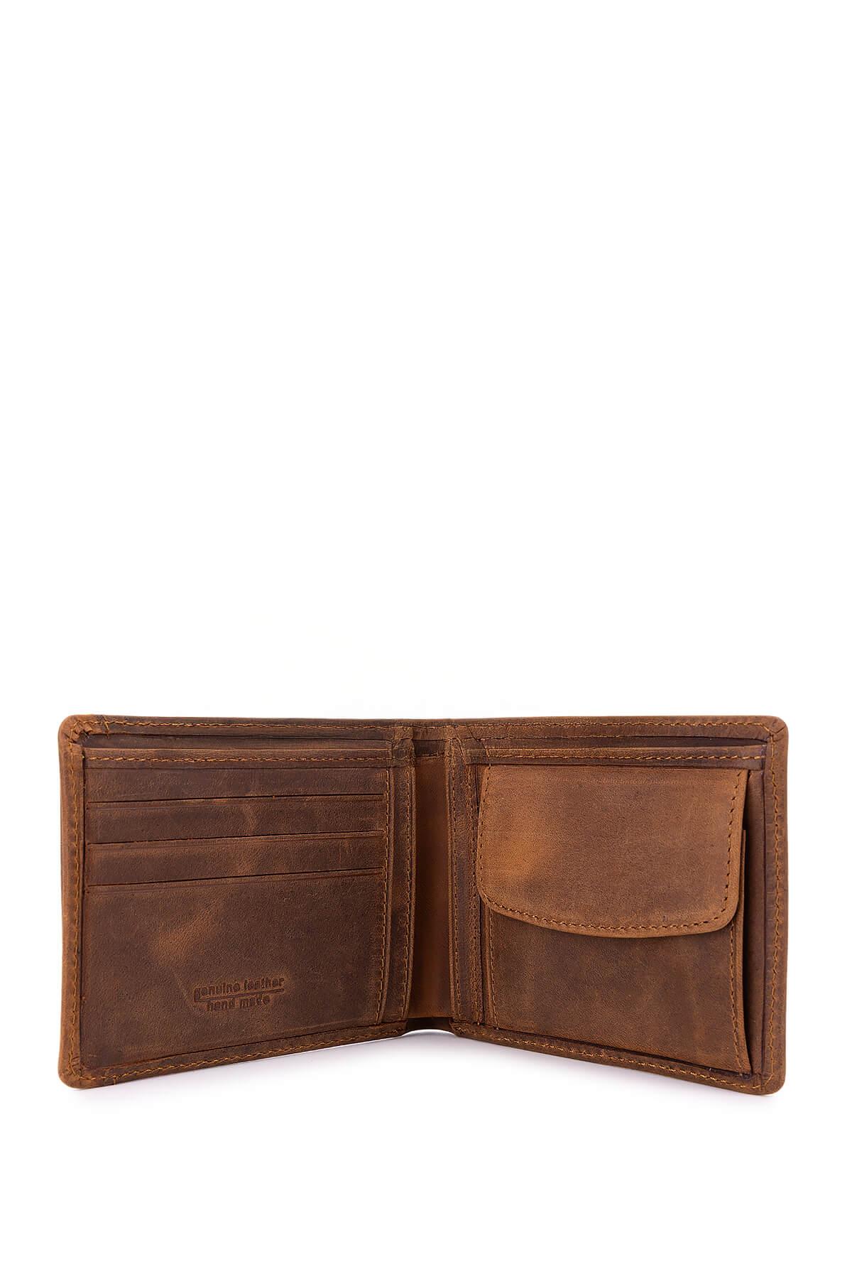 Tamer Tanca Erkek Hakiki Deri Taba Crazy Cüzdan