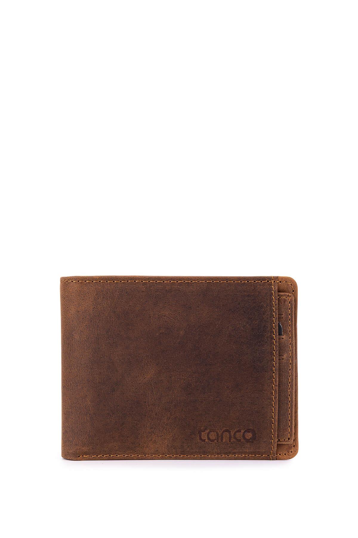 Tamer Tanca Erkek Hakiki Deri Taba Crazy Cüzdan