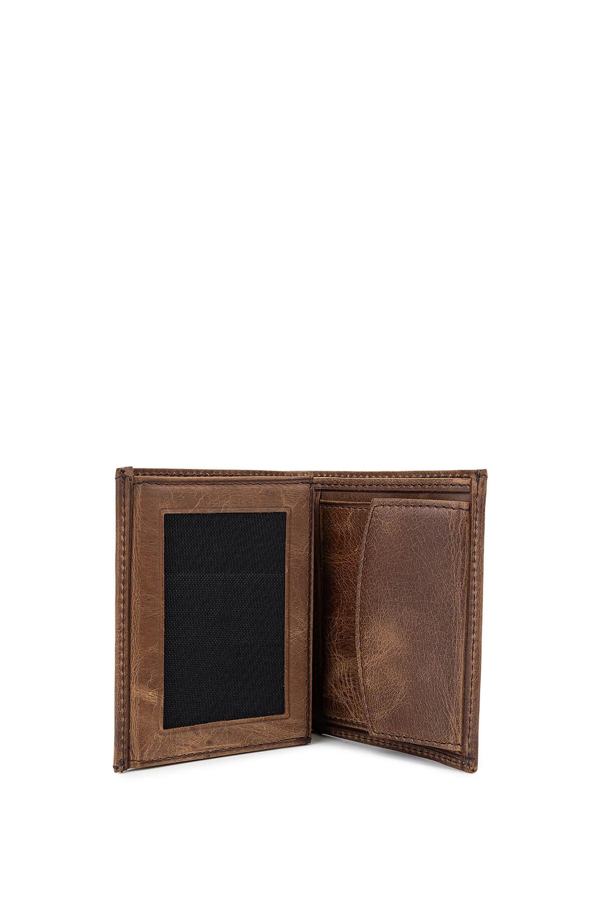 Tamer Tanca Erkek Hakiki Deri Kahve Cüzdan