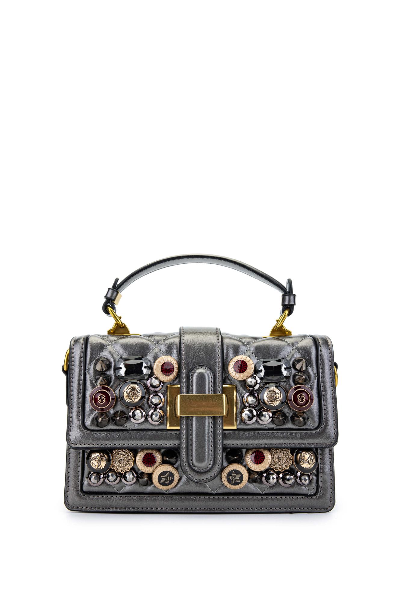 Tamer Tanca Kadın Vegan Metalik Kol Çantası