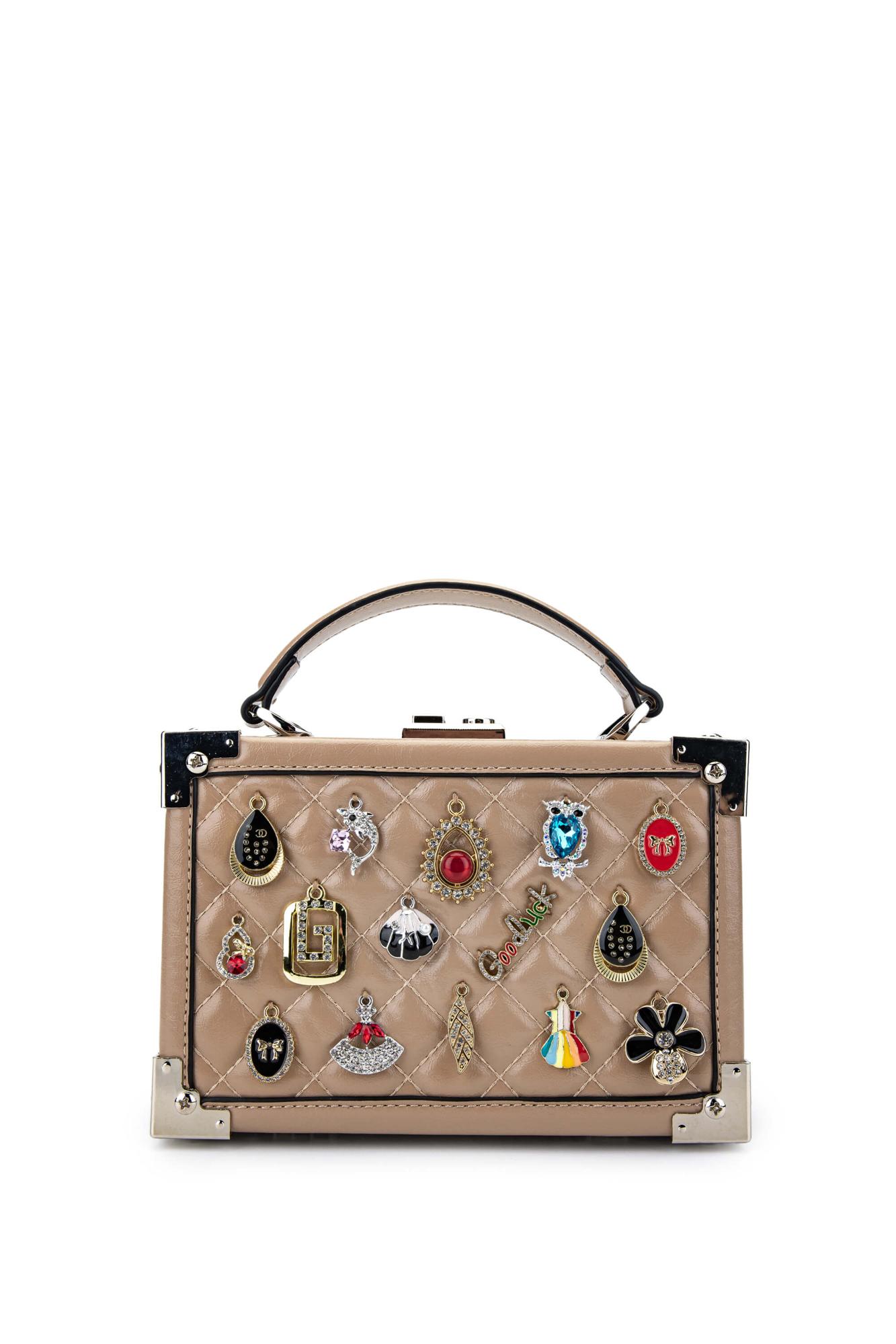 Tamer Tanca Kadın Vegan Taupe Kol Çantası