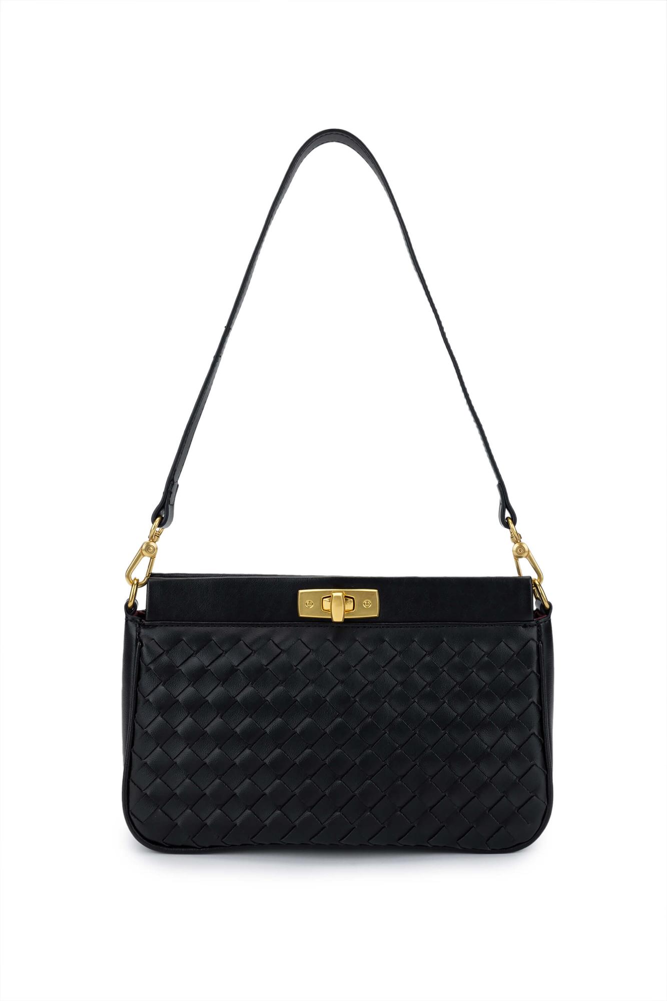 Tamer Tanca Kadın Vegan Siyah Omuz Çanta