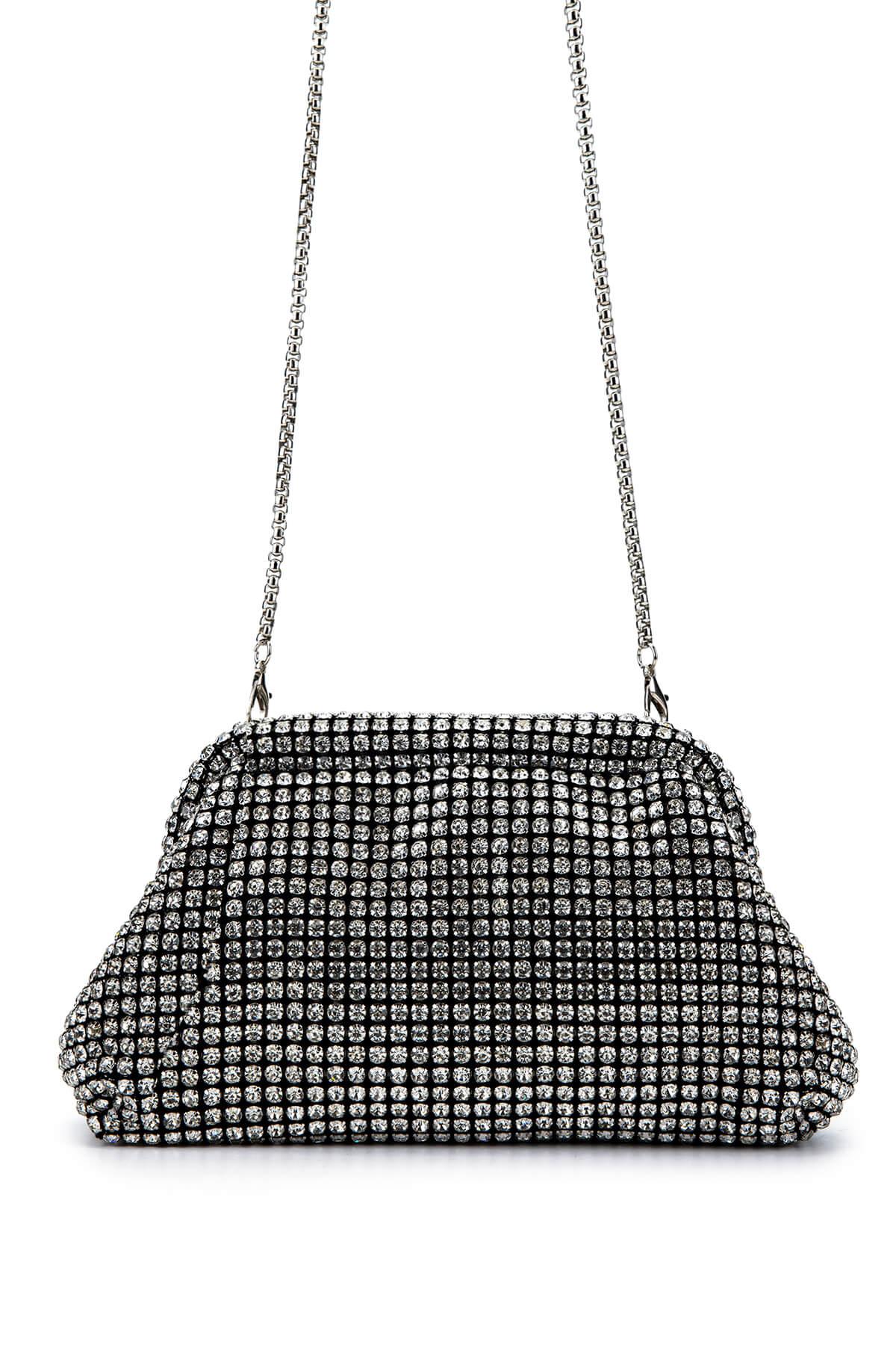 Tamer Tanca Kadın Vegan Gri Omuz Çanta