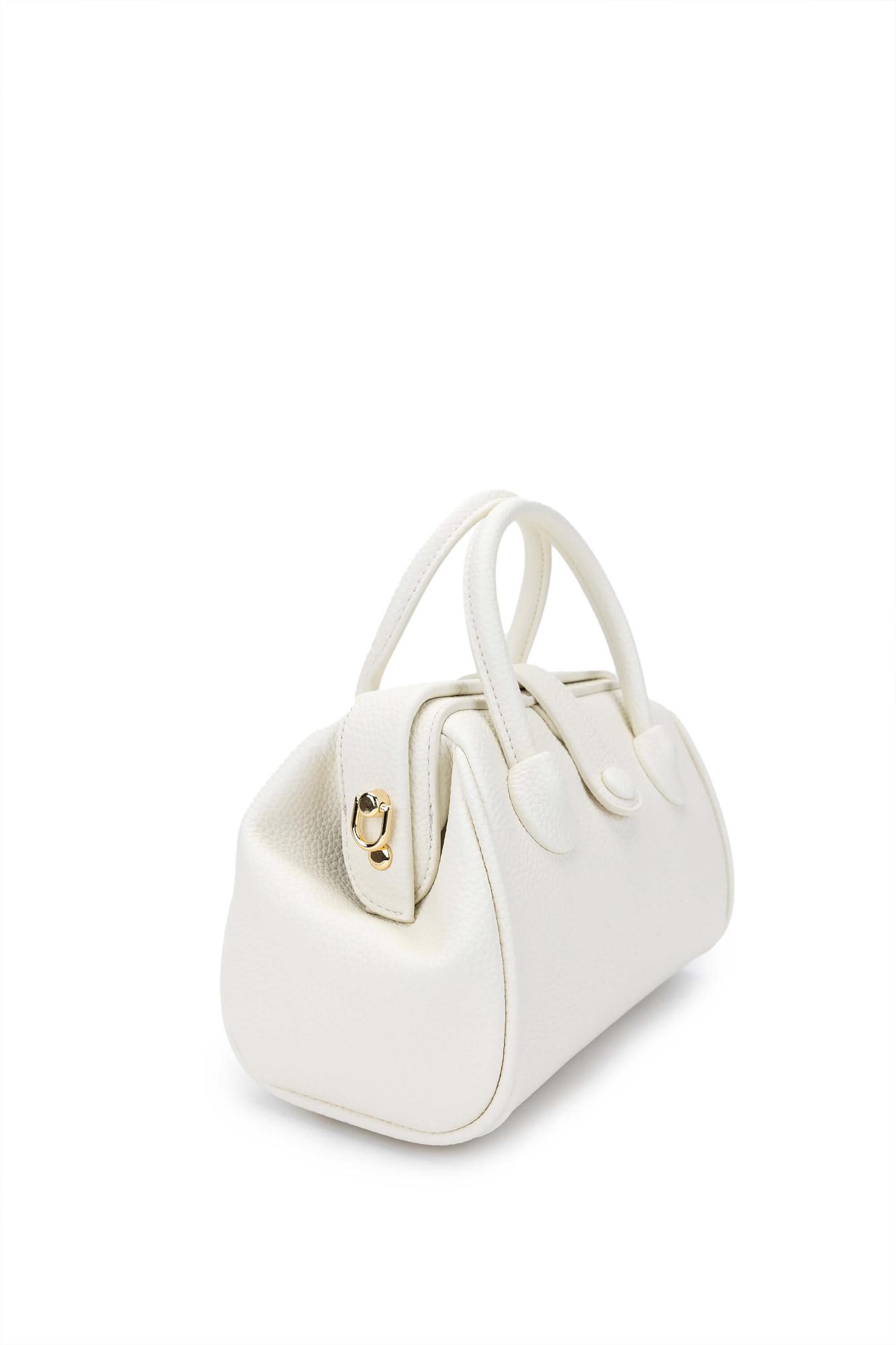 Tamer Tanca Kadın Vegan Beyaz Omuz Çanta