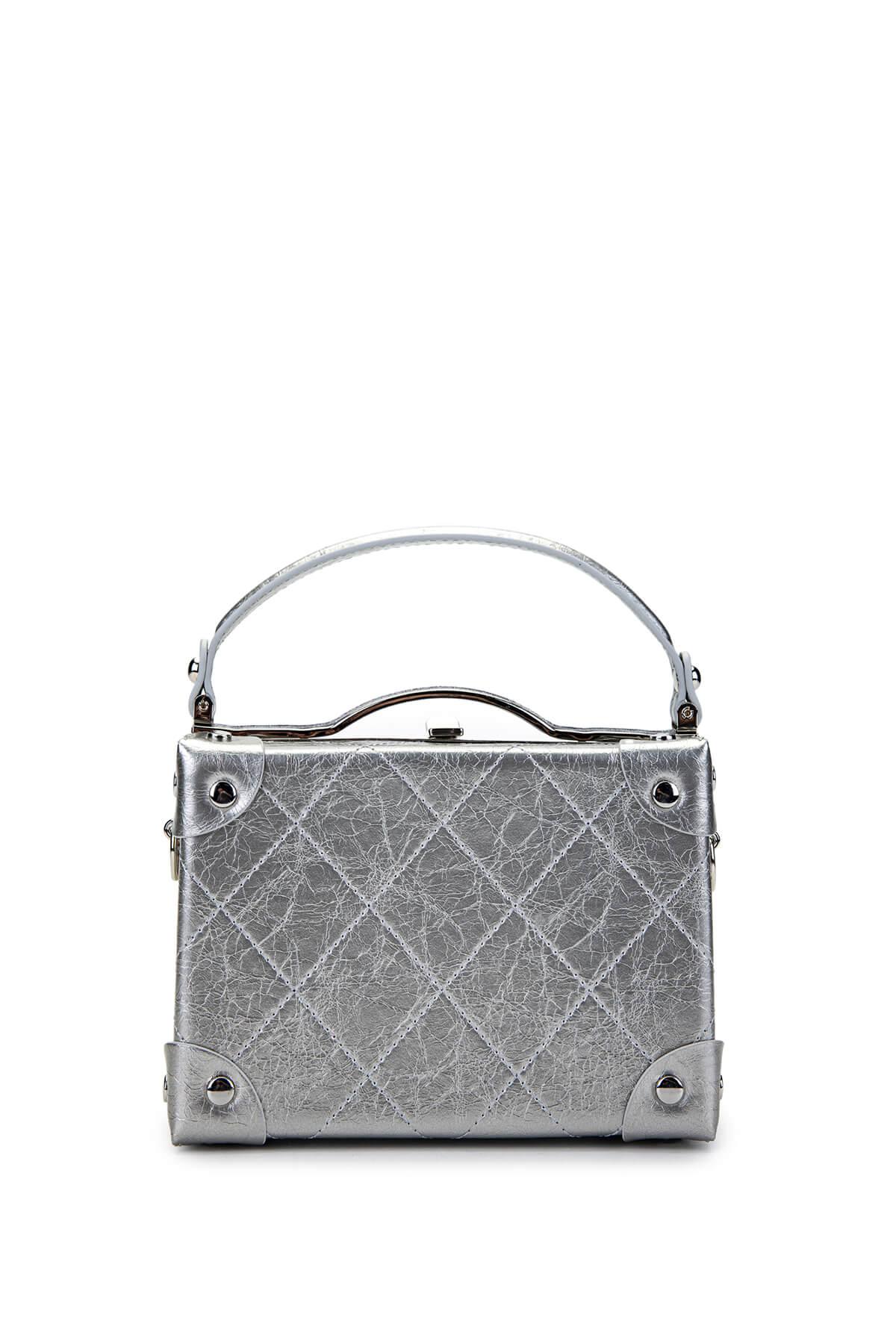 Tamer Tanca Kadın Vegan Gri Omuz Çanta