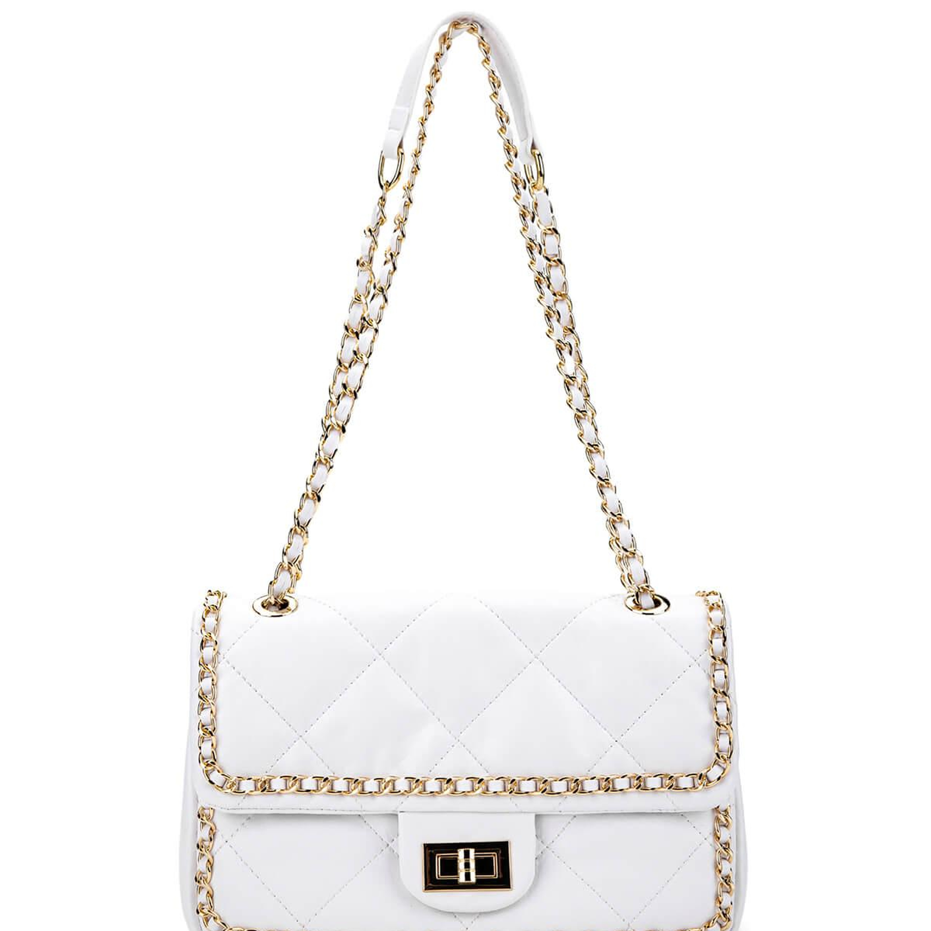 Tamer Tanca Kadın Vegan Beyaz Omuz Çanta