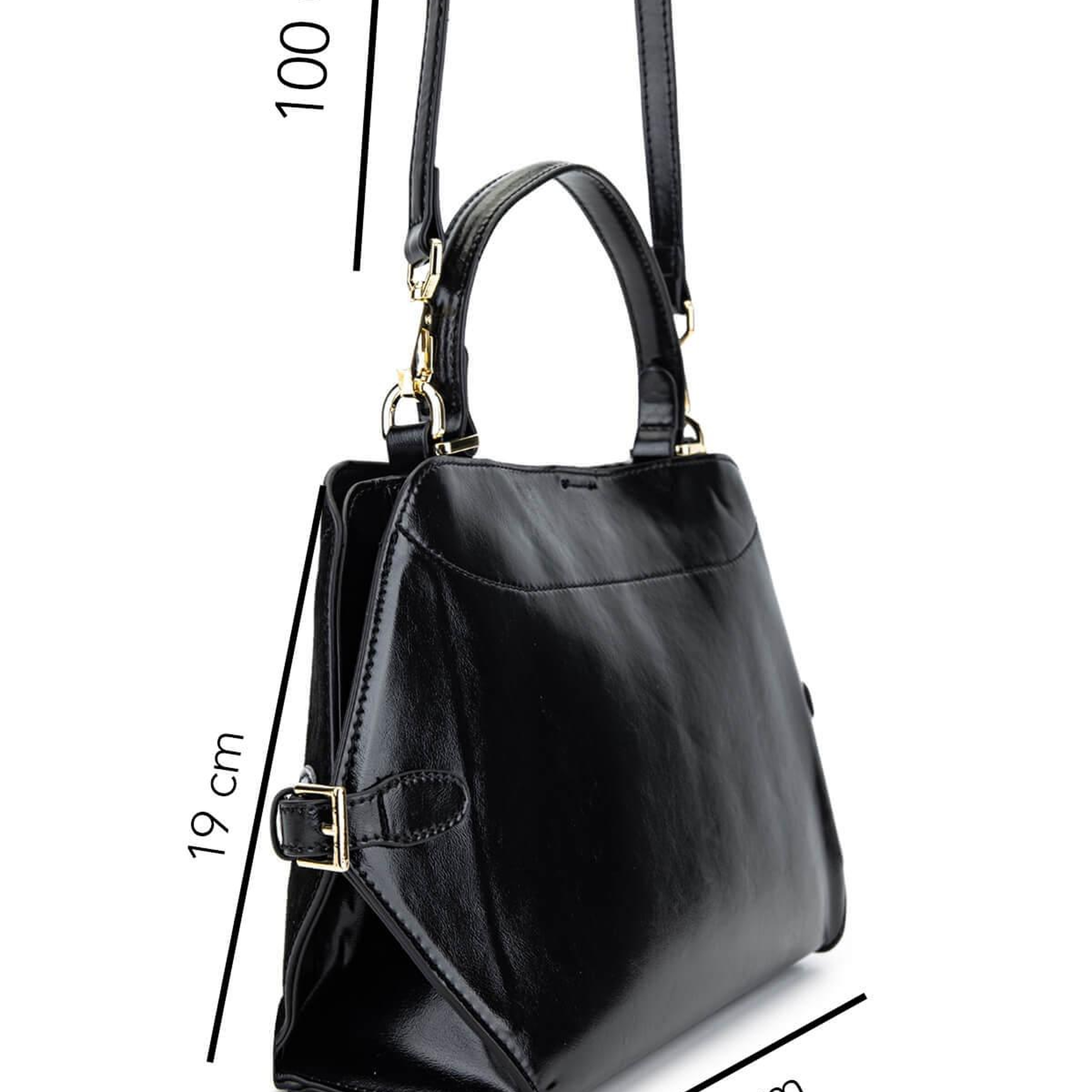 Tamer Tanca Kadın Suni Deri Siyah Omuz Çanta