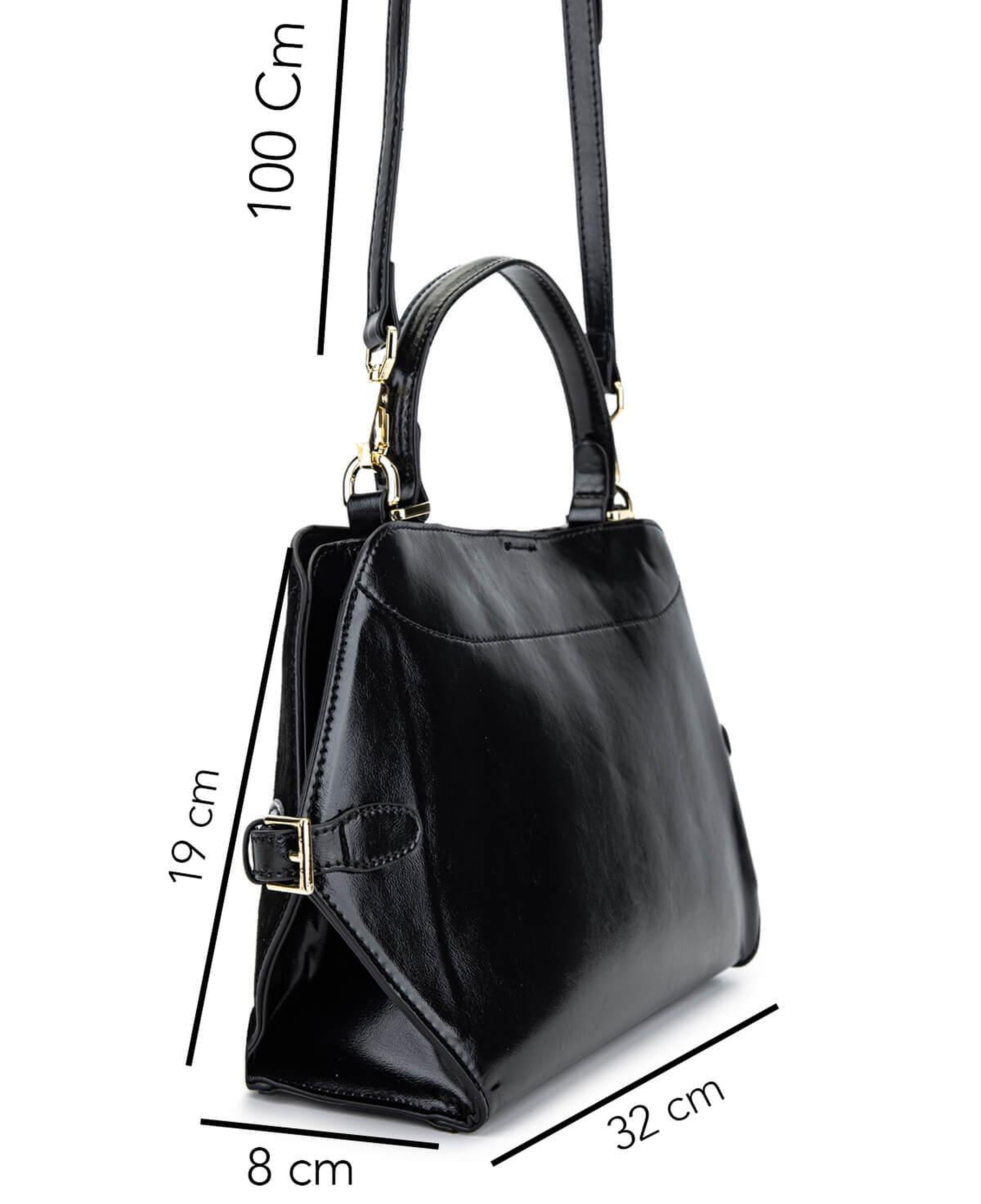 Tamer Tanca Kadın Suni Deri Siyah Omuz Çanta