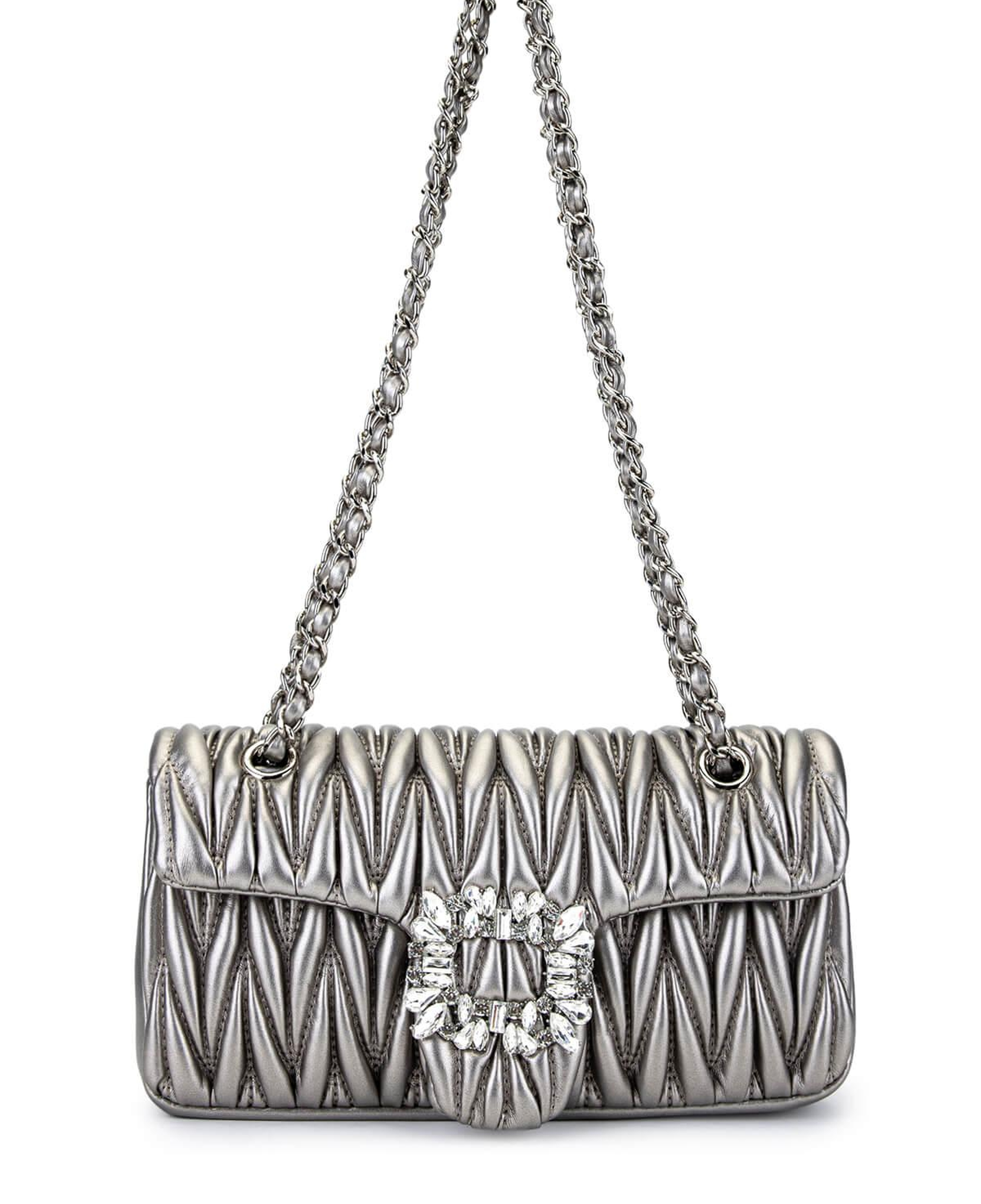 Tamer Tanca Kadın Suni Deri Metalik Omuz Çanta