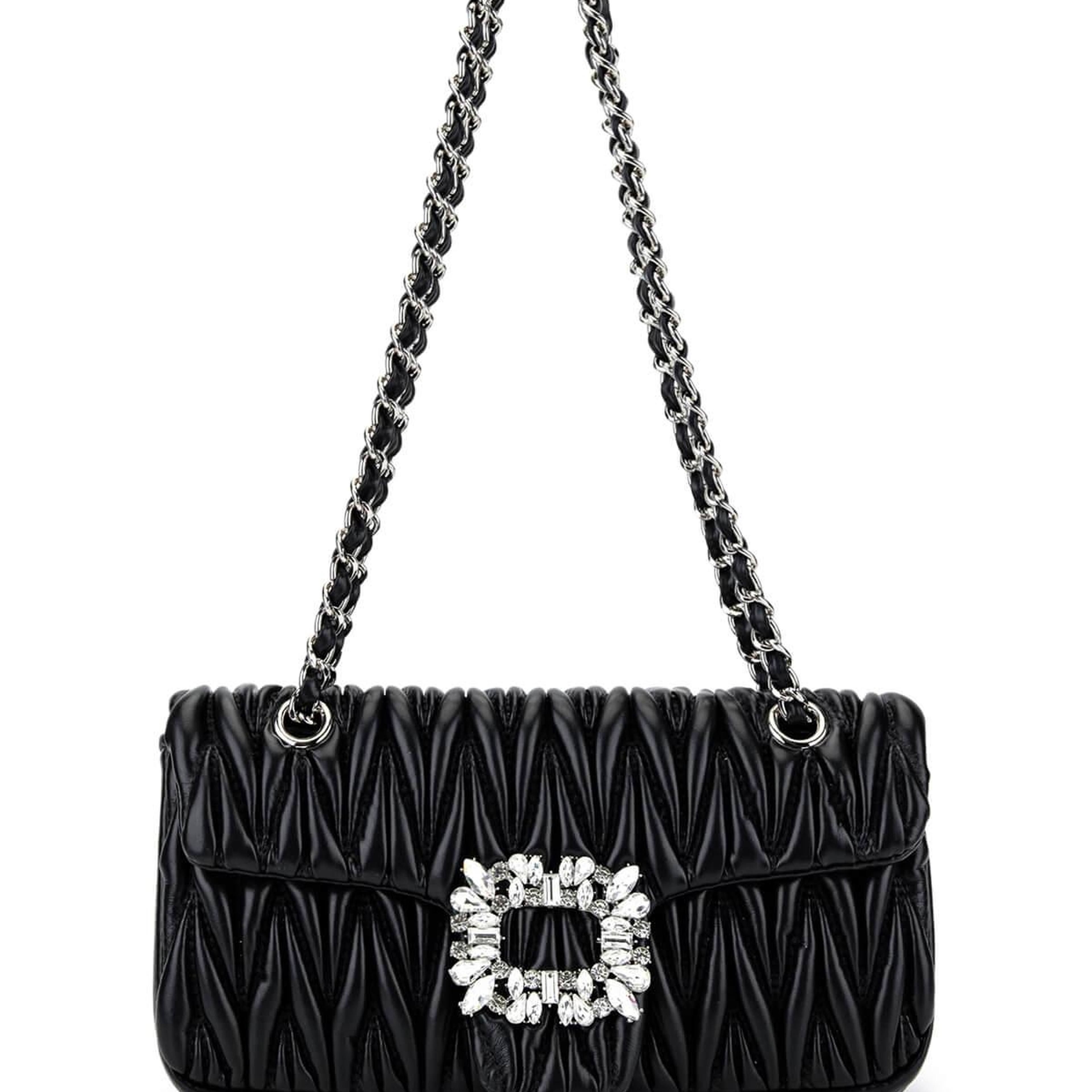 Tamer Tanca Kadın Suni Deri Siyah Omuz Çanta