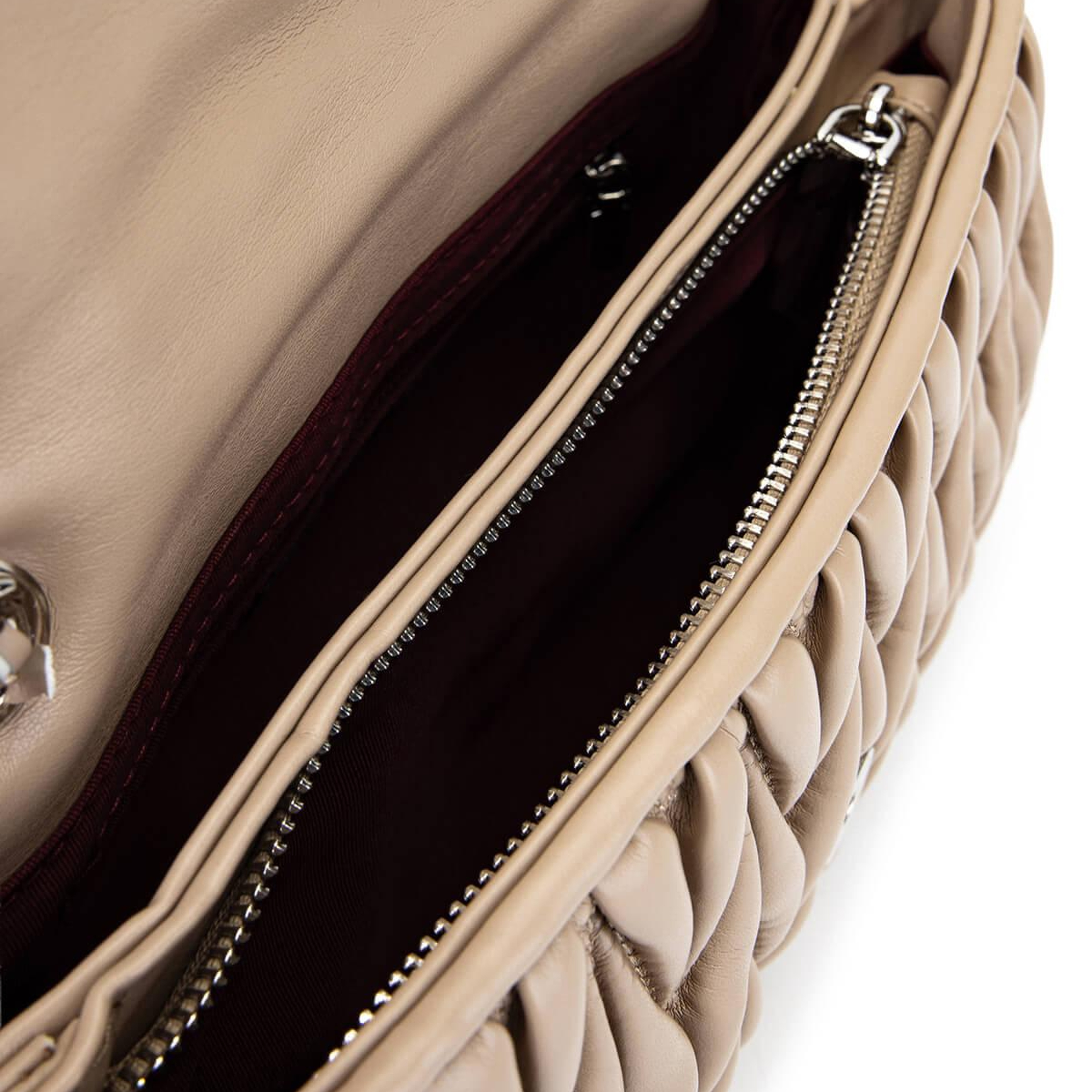 Tamer Tanca Kadın Suni Deri Taupe Omuz Çanta