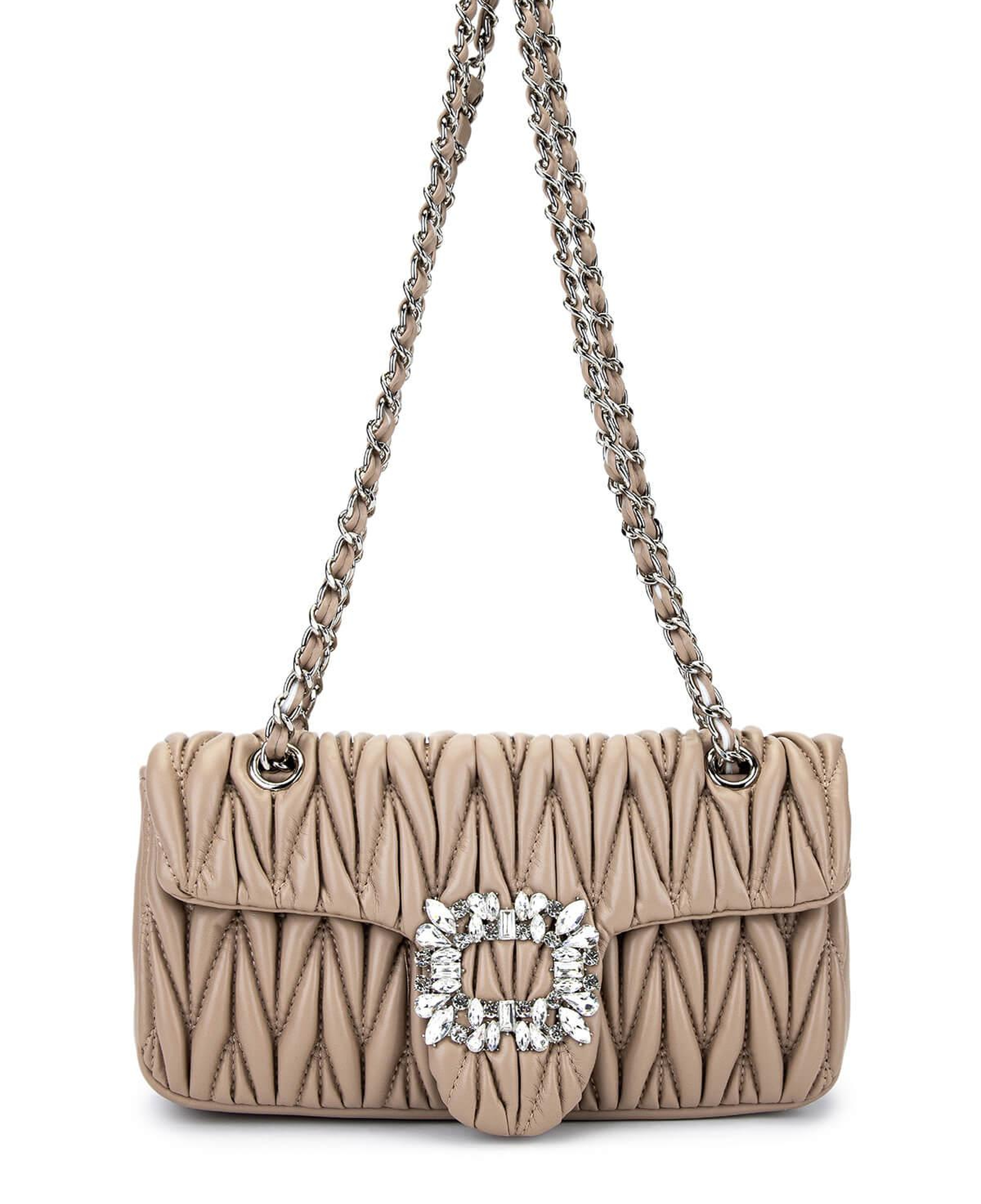 Tamer Tanca Kadın Suni Deri Taupe Omuz Çanta