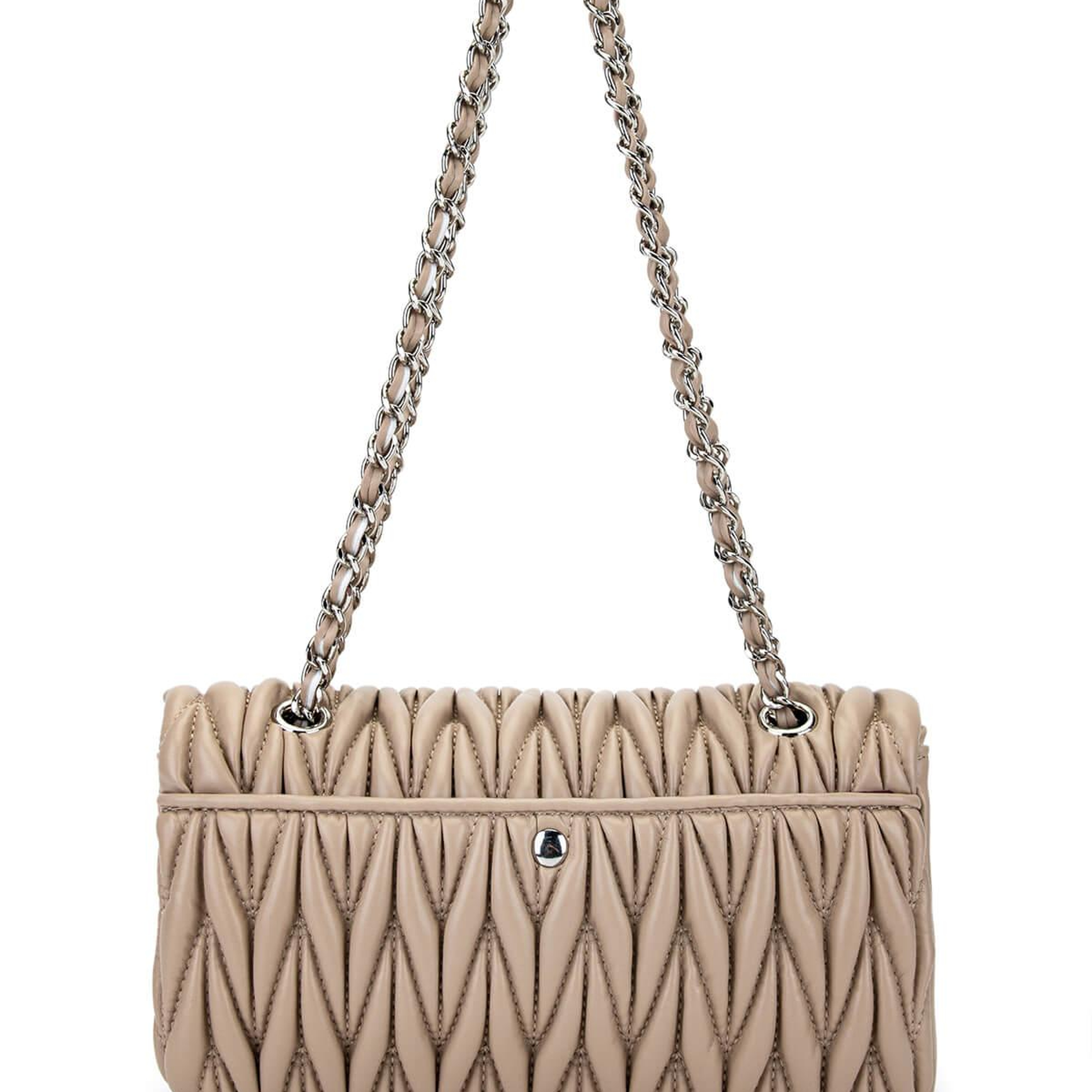 Tamer Tanca Kadın Suni Deri Taupe Omuz Çanta