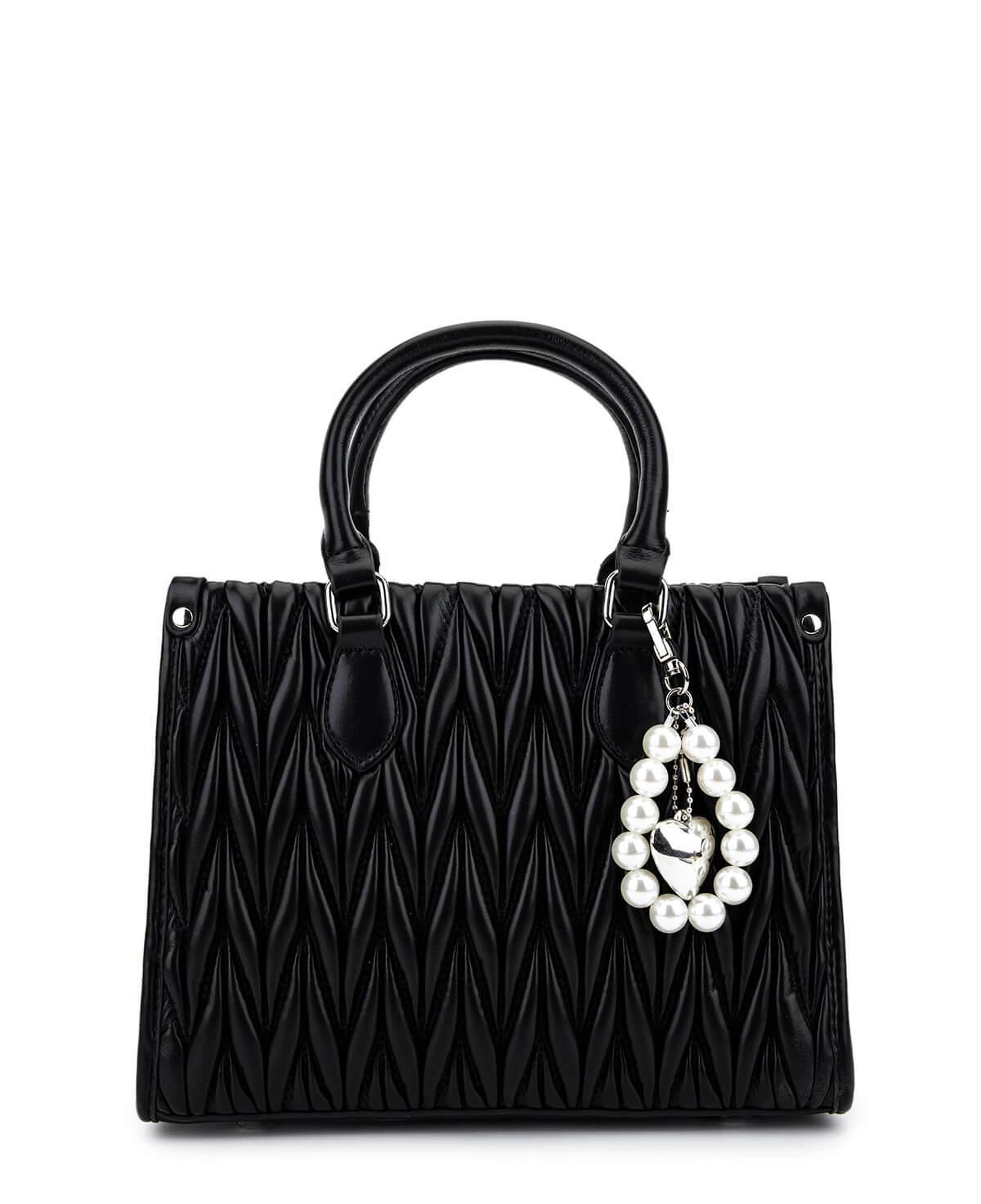 Tamer Tanca Kadın Suni Deri Siyah Omuz Çanta