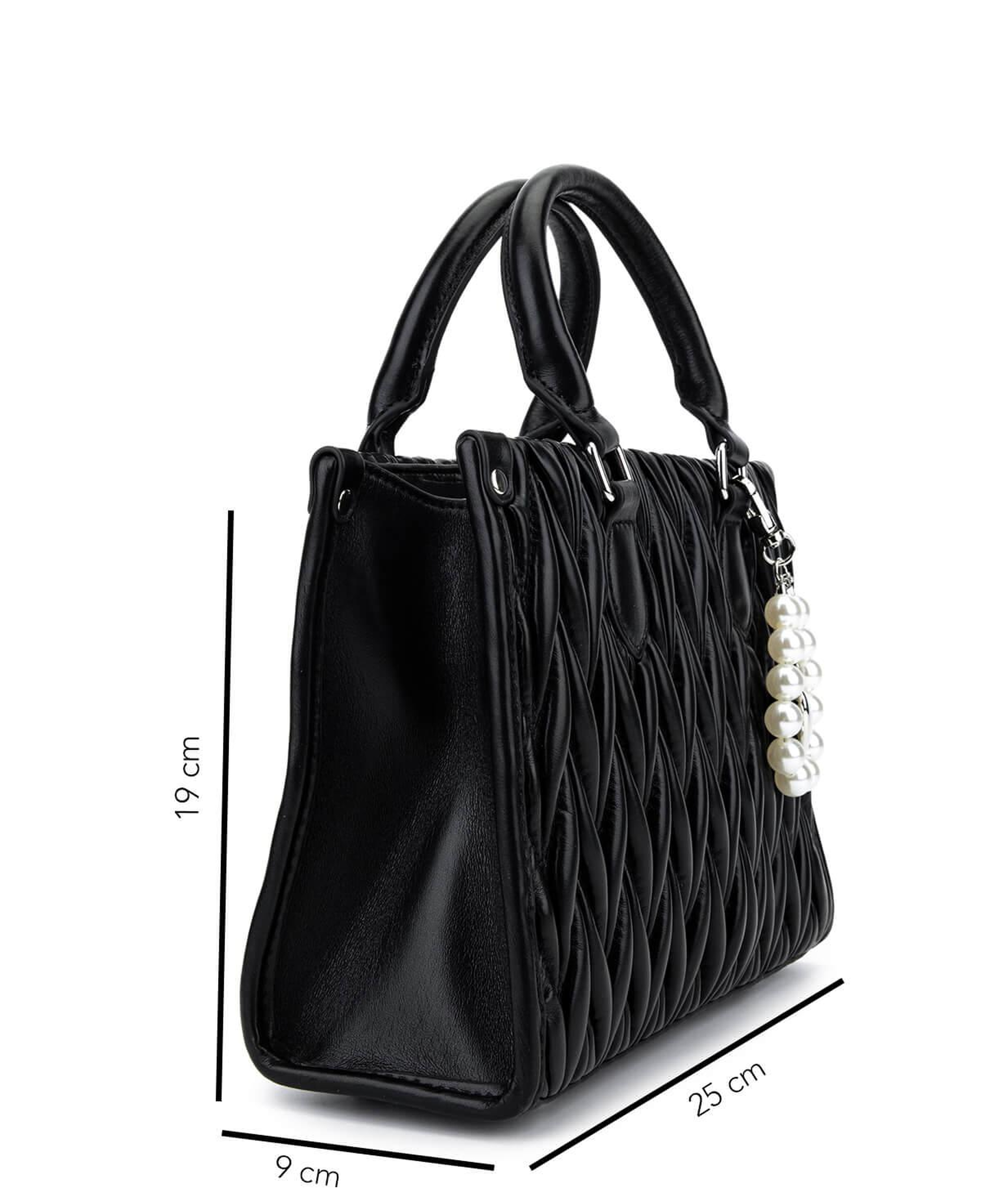 Tamer Tanca Kadın Suni Deri Siyah Omuz Çanta