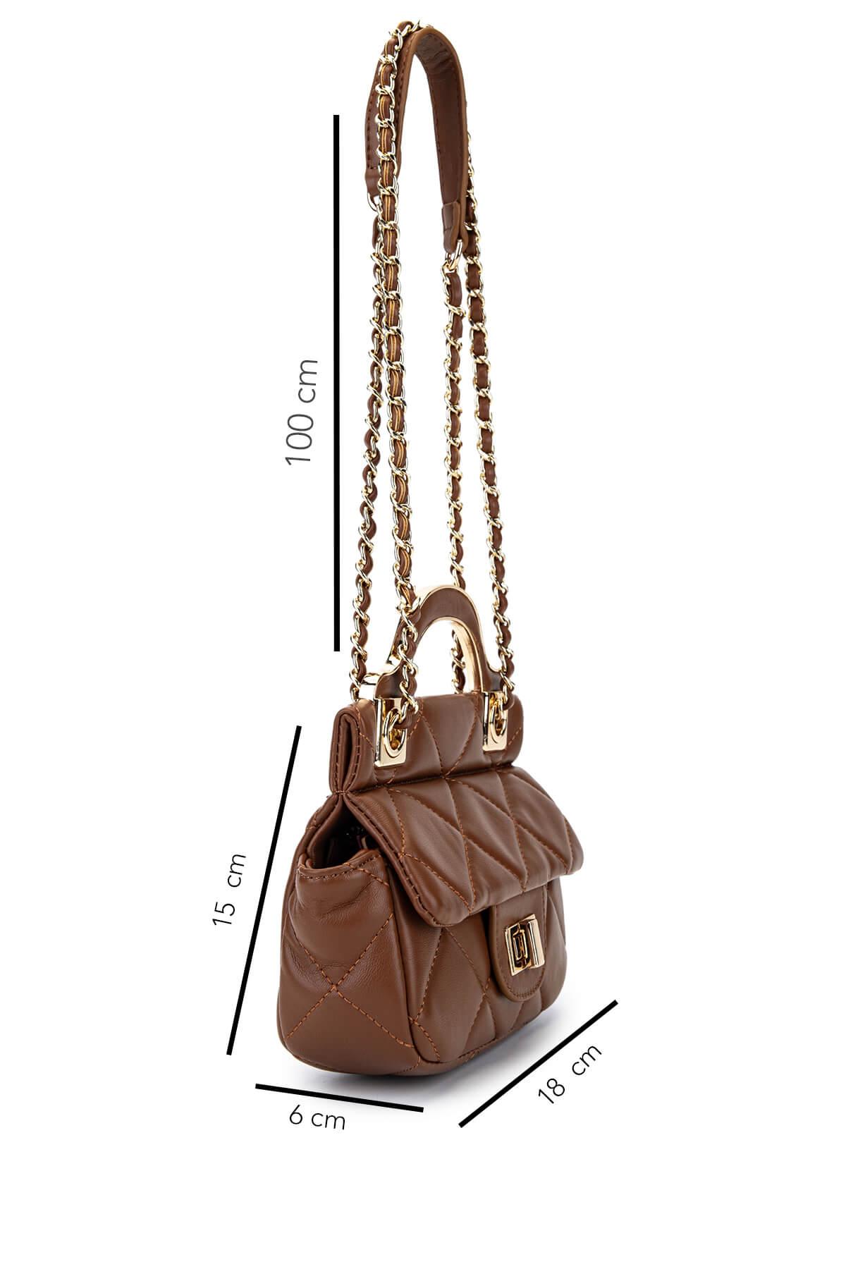 Tamer Tanca Kadın Suni Deri Camel Omuz Çanta