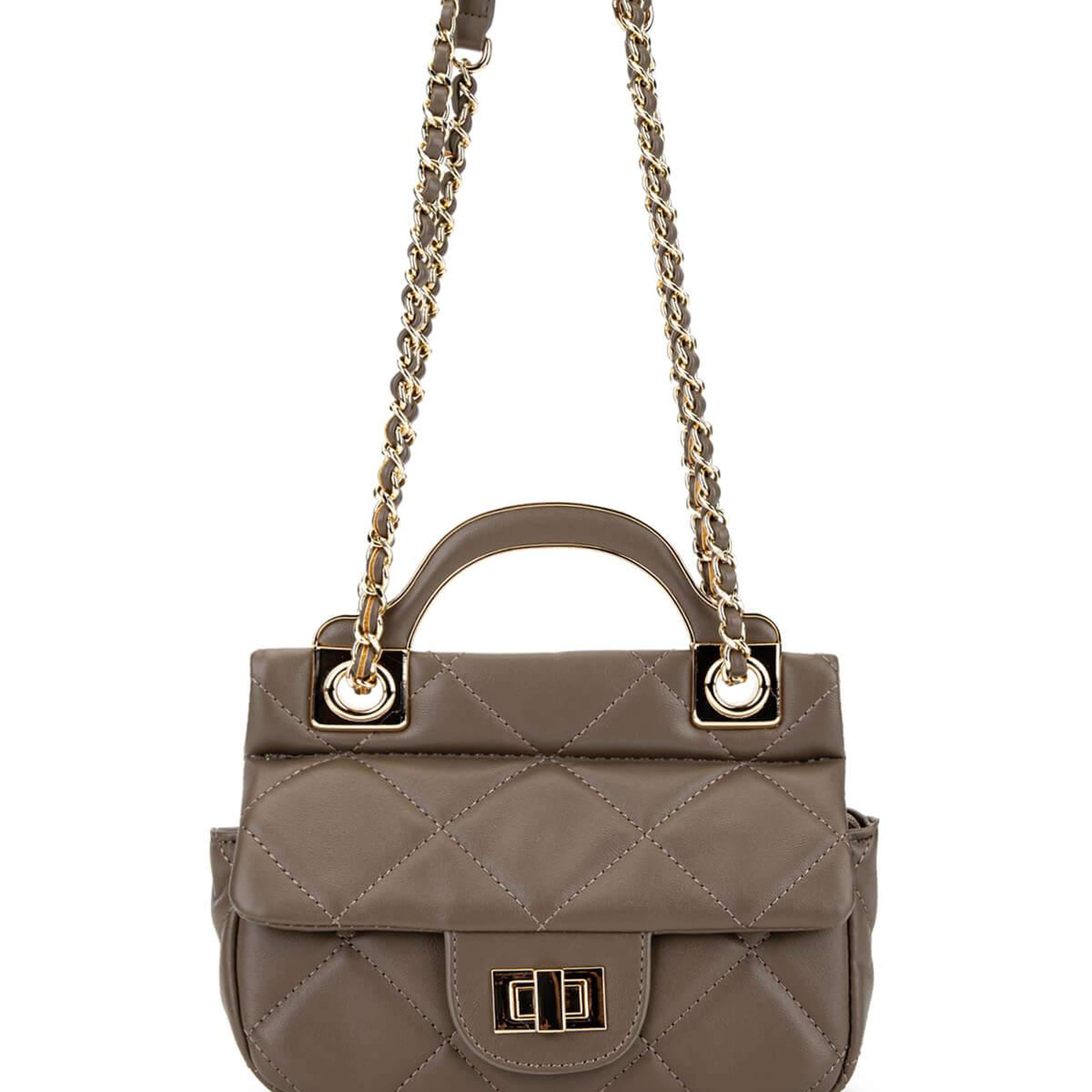 Tamer Tanca Kadın Suni Deri Gri Omuz Çanta