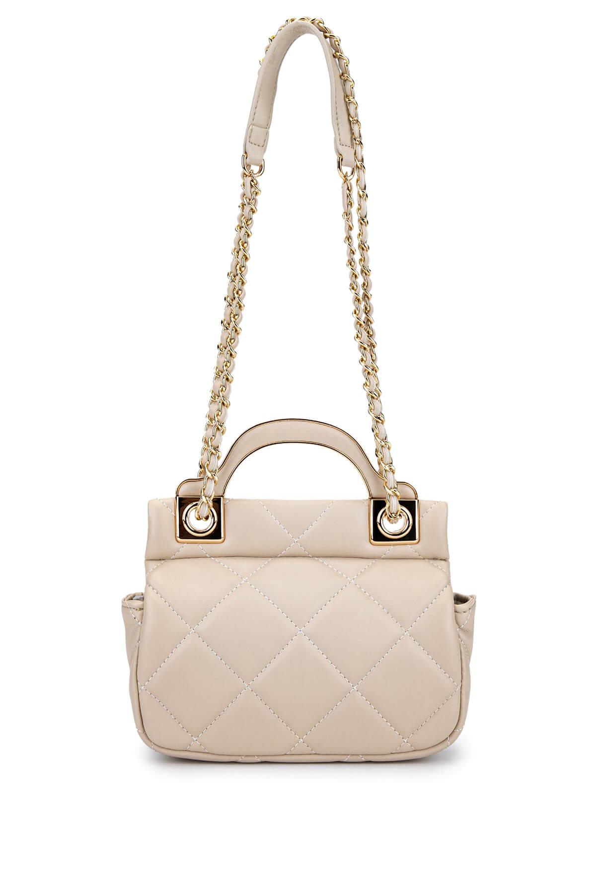 Tamer Tanca Kadın Suni Deri Taupe Omuz Çanta