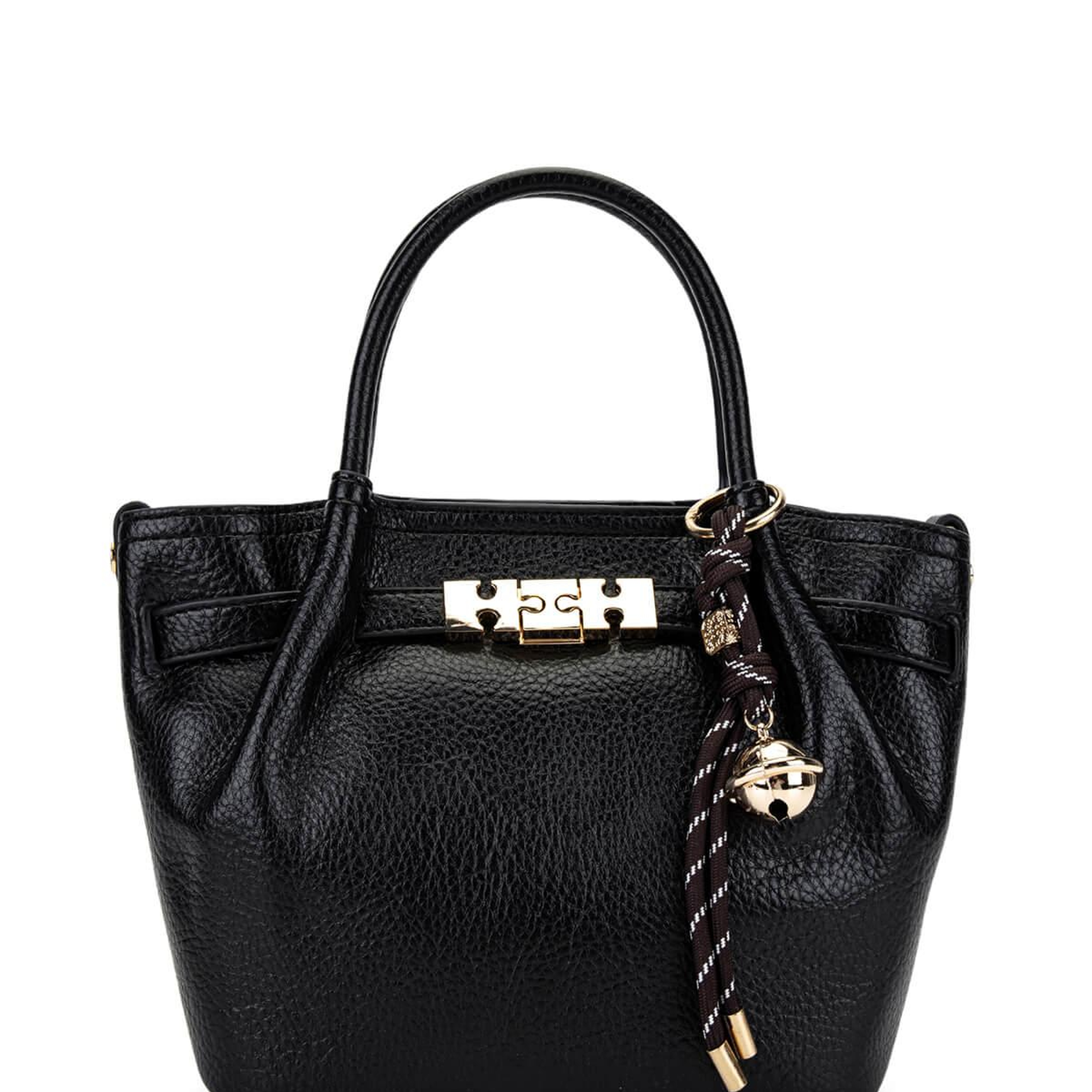 Tamer Tanca Kadın Suni Deri Siyah Omuz Çanta