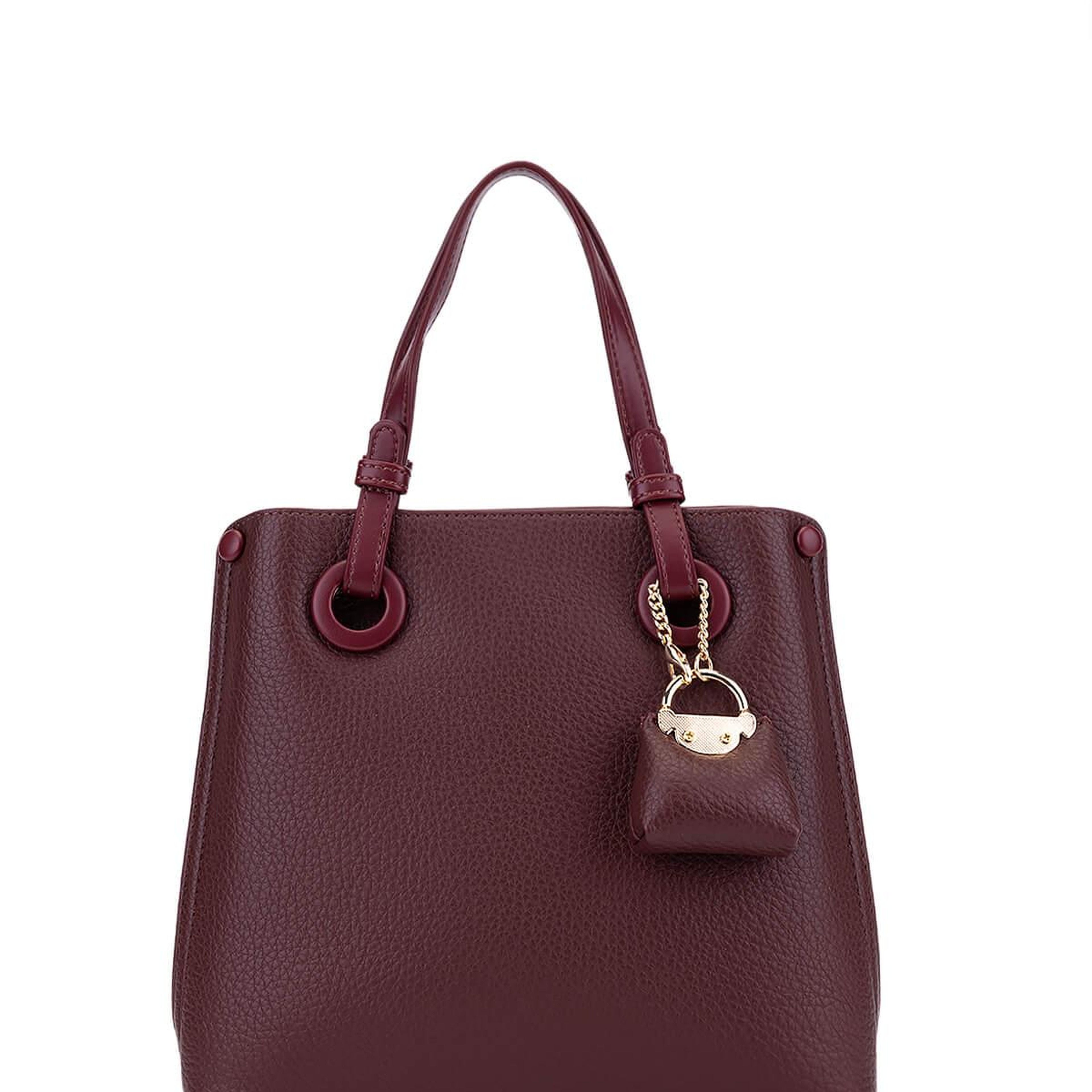 Tamer Tanca Kadın Suni Deri Bordo Omuz Çanta