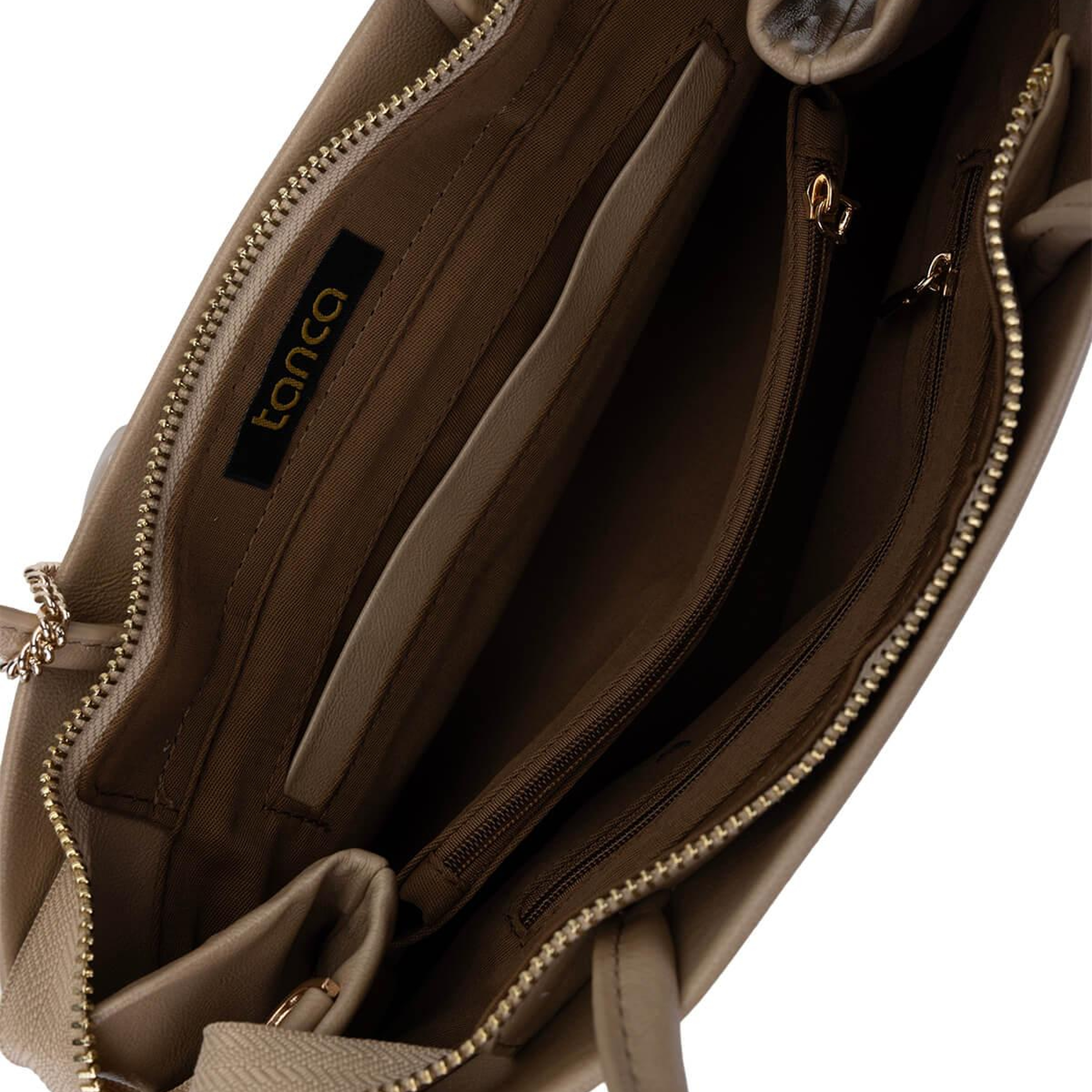 Tamer Tanca Kadın Suni Deri Taupe Omuz Çanta