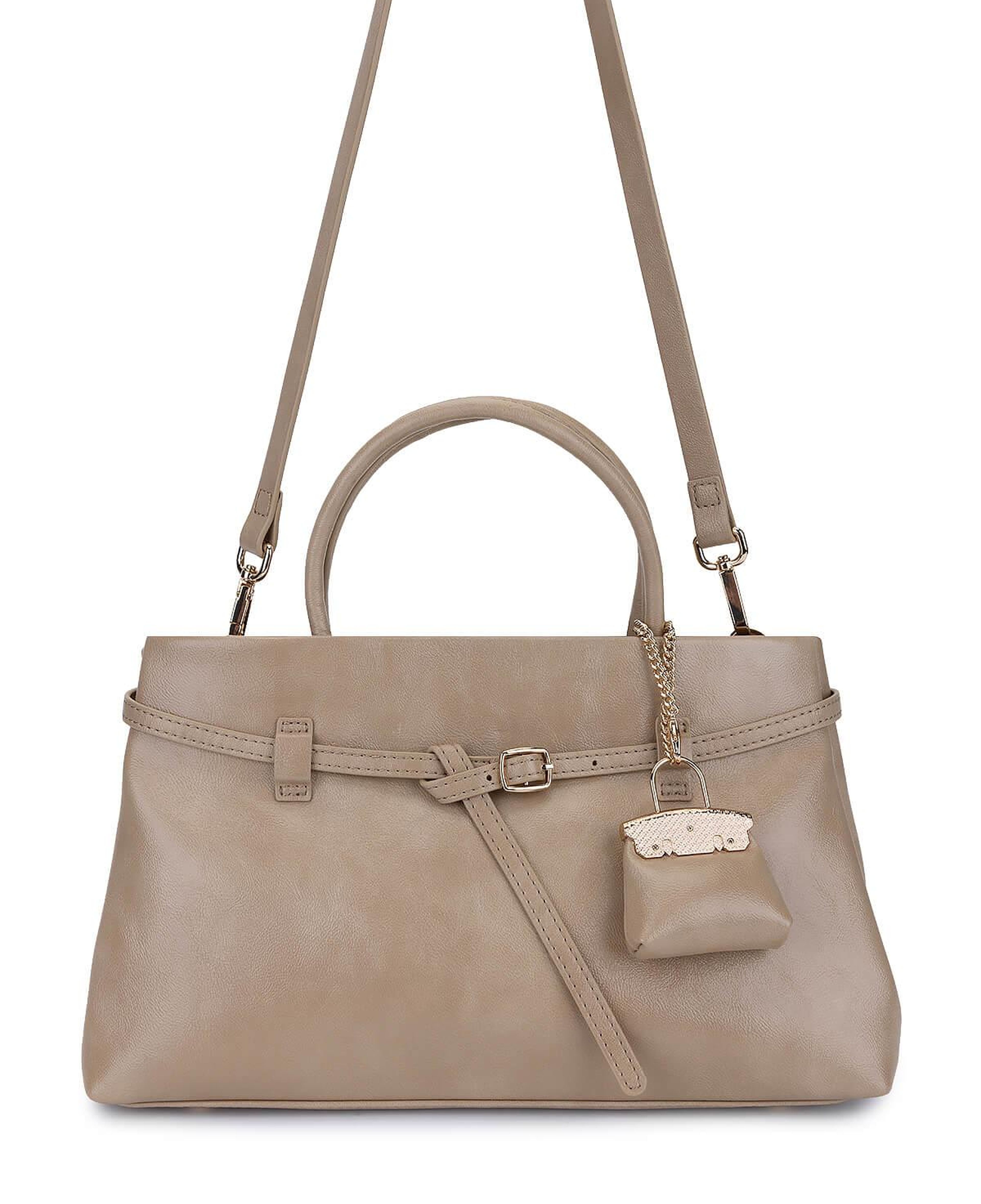 Tamer Tanca Kadın Suni Deri Taupe Omuz Çanta