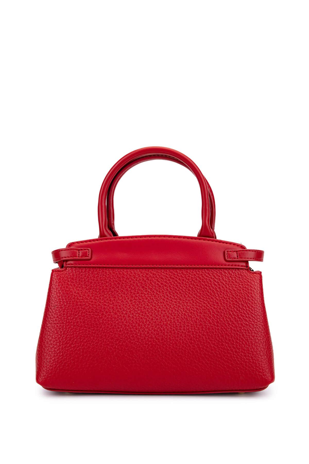 Tamer Tanca Kadın Suni Deri Kırmızı Omuz Çanta