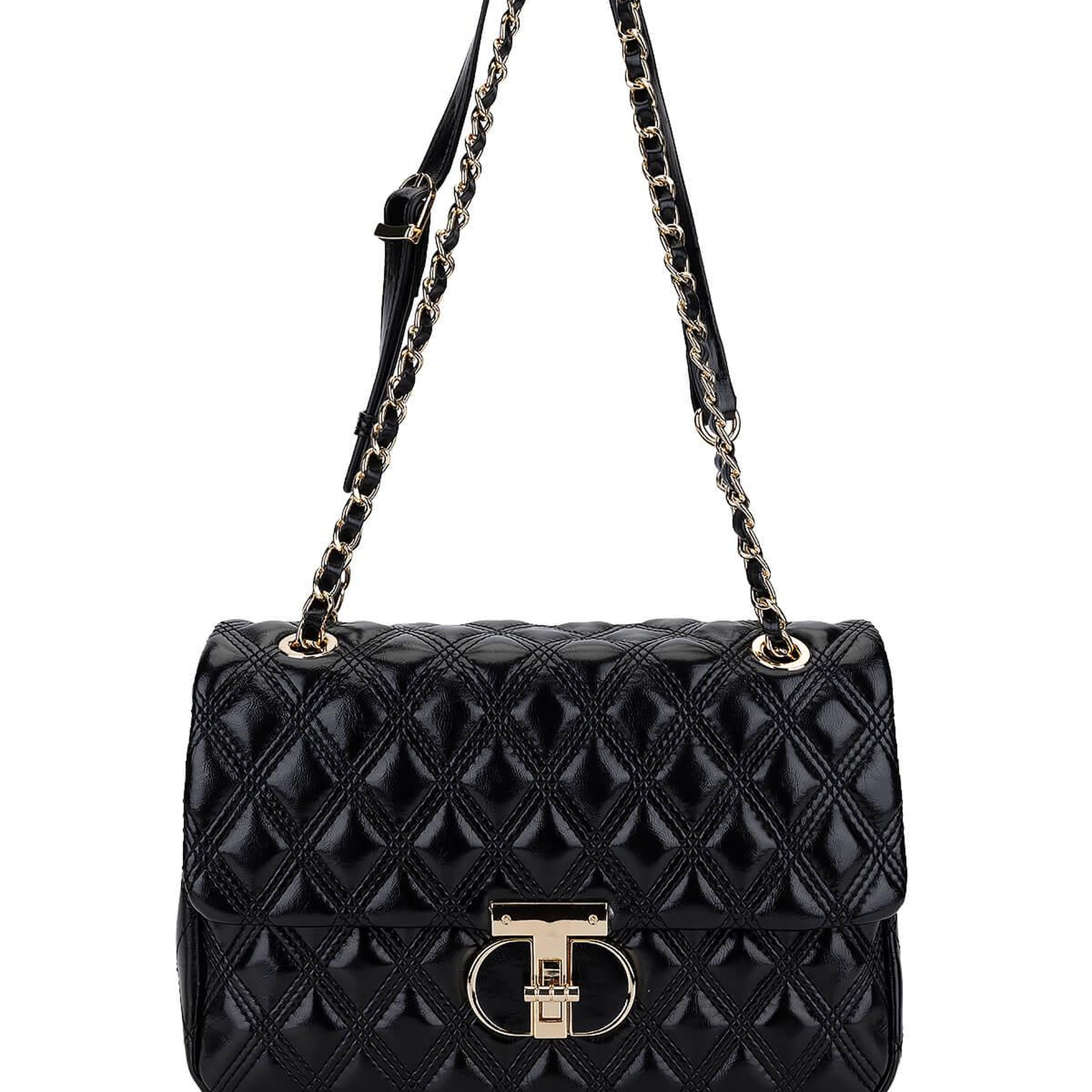 Tamer Tanca Kadın Suni Deri Siyah Omuz Çanta