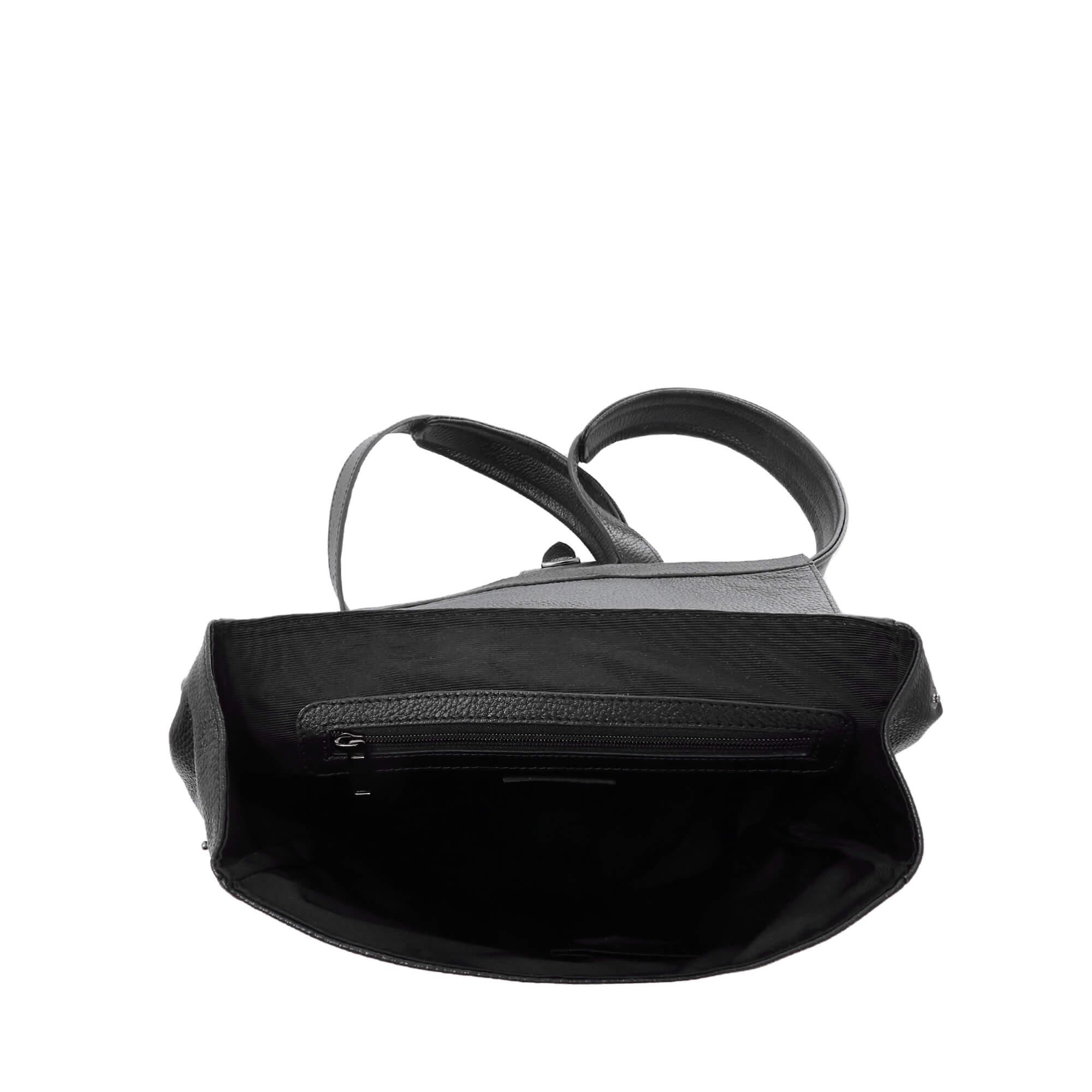 Tamer Tanca Erkek Hakiki Deri Siyah Floter Sırt Çantası