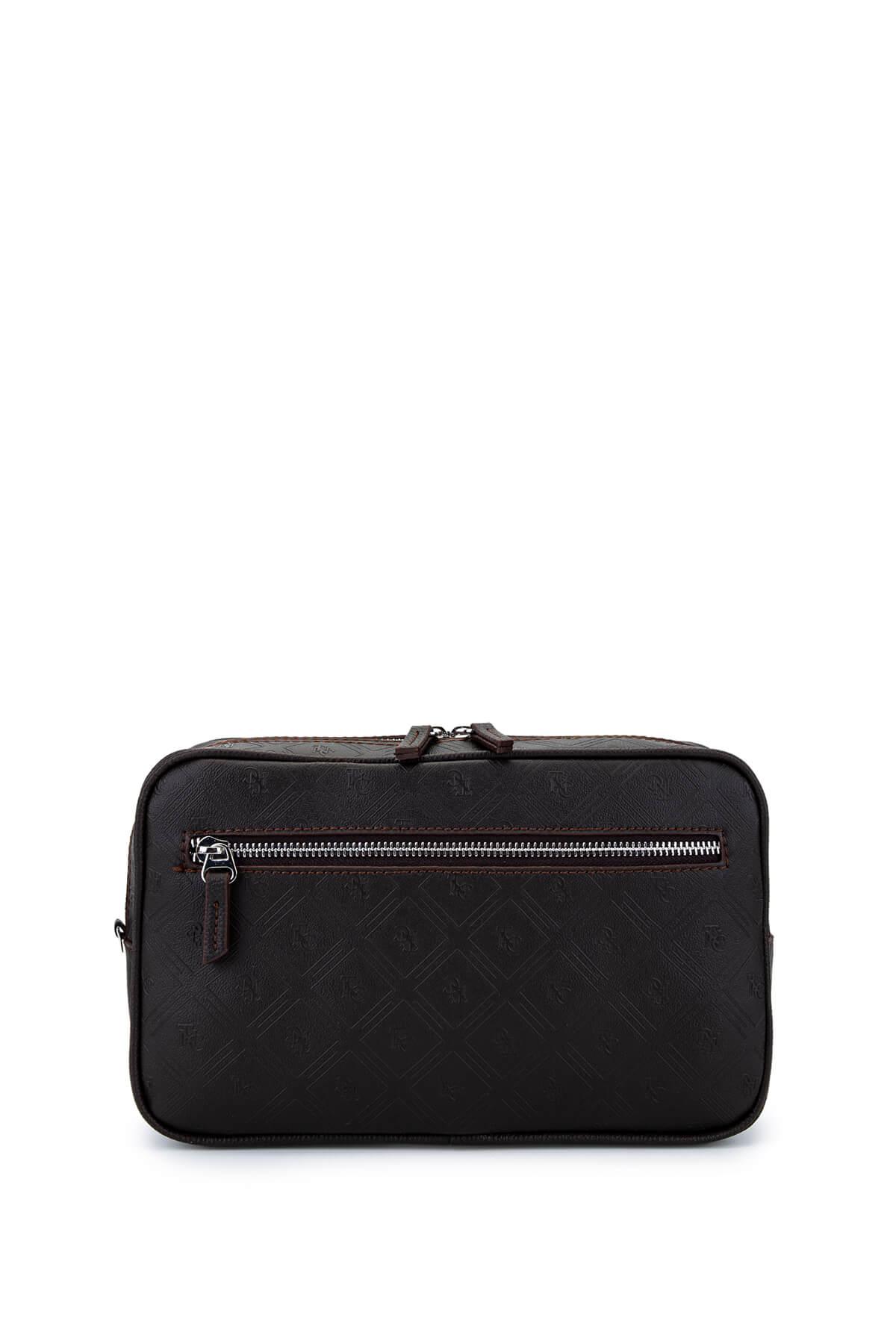 Tamer Tanca Erkek Suni Deri Kahverengi El Çantası