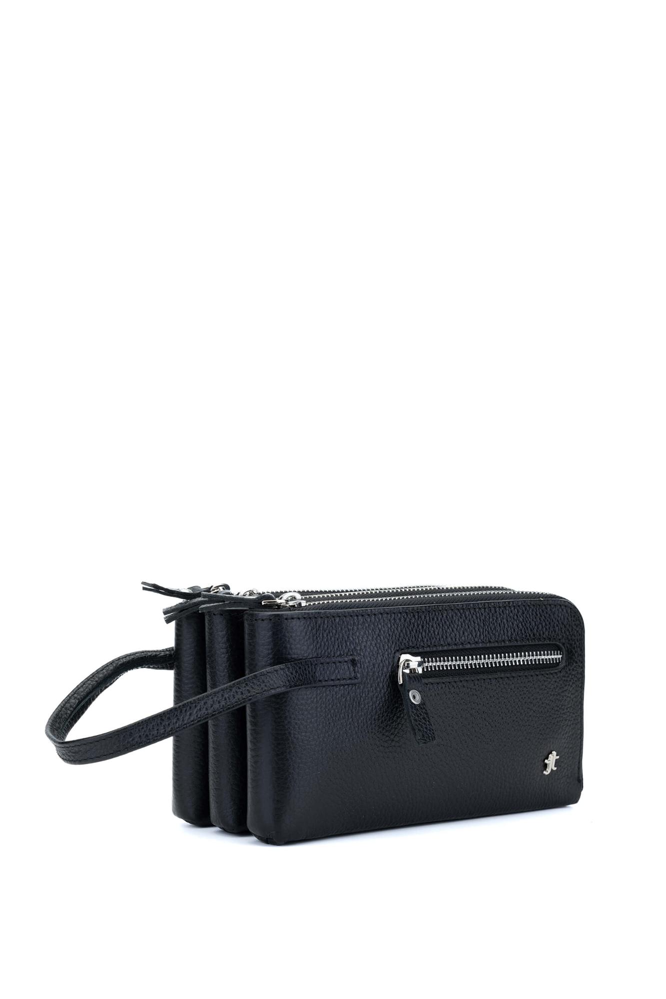 Tamer Tanca Erkek Hakiki Deri Siyah Portföy Çanta